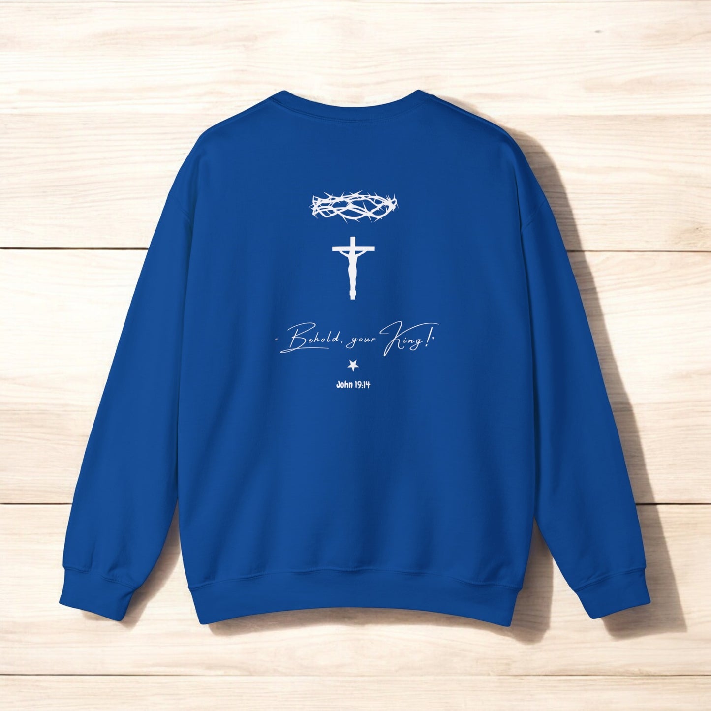 Unisex "Christ is King" Sweatshirt | COLLECTION 2024_ROYAL BLUE COLLECTOR EDITION