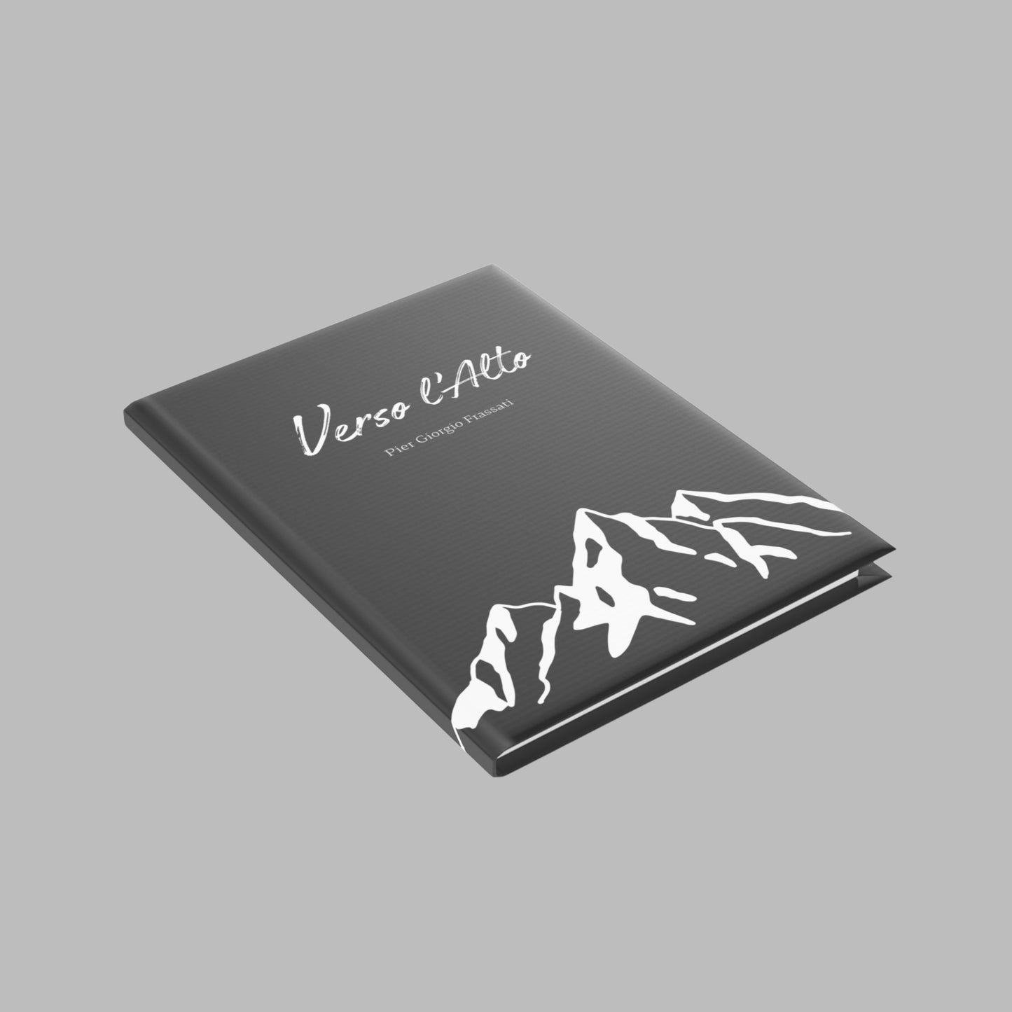 Carnet Elégant Noir "Verso l'Alto" | Journal intime | Carnet de prières | ligné ou blanc (UE)