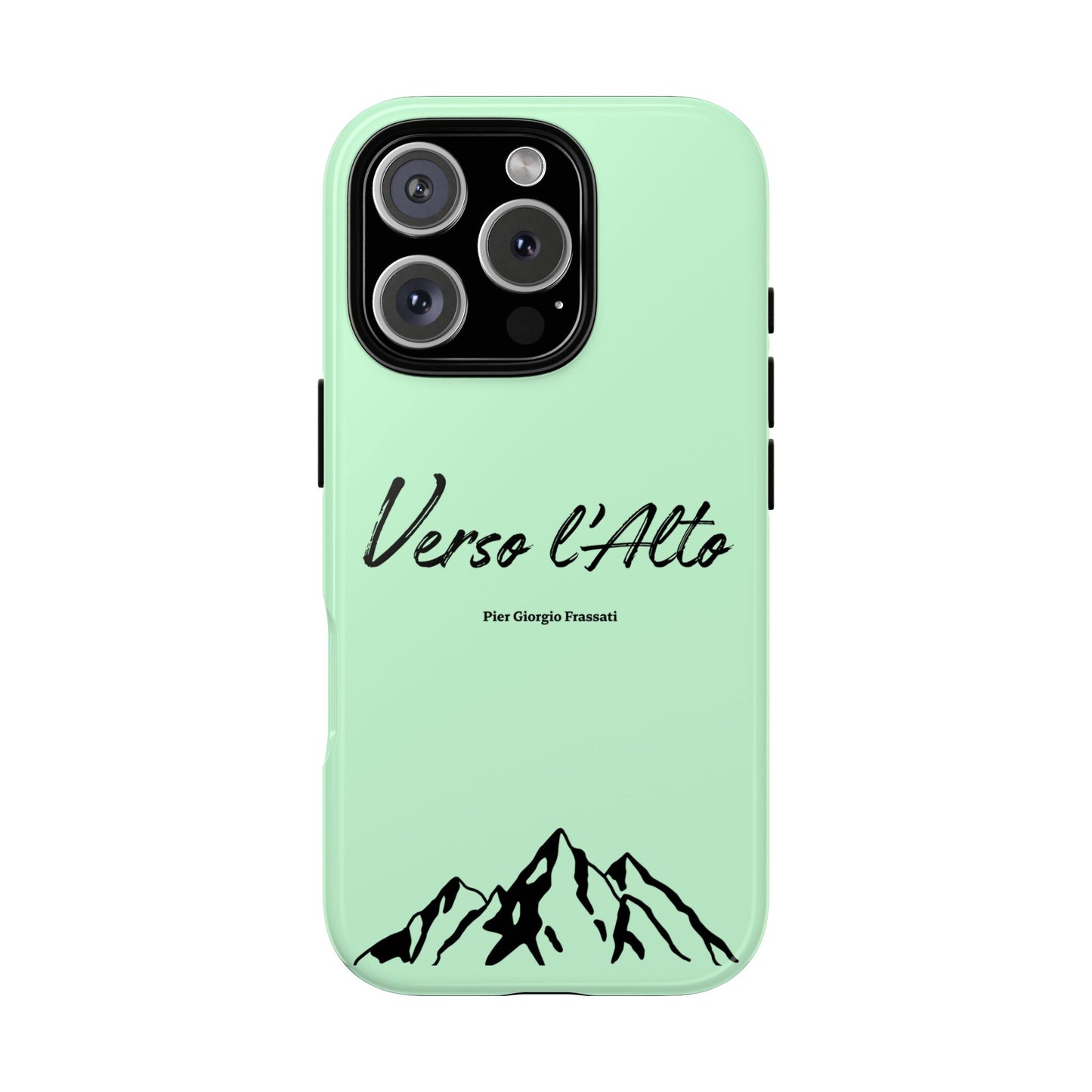 Mint Green Mountain Adventure Phone Case - Stylish Verso l'Alto Phone Protection