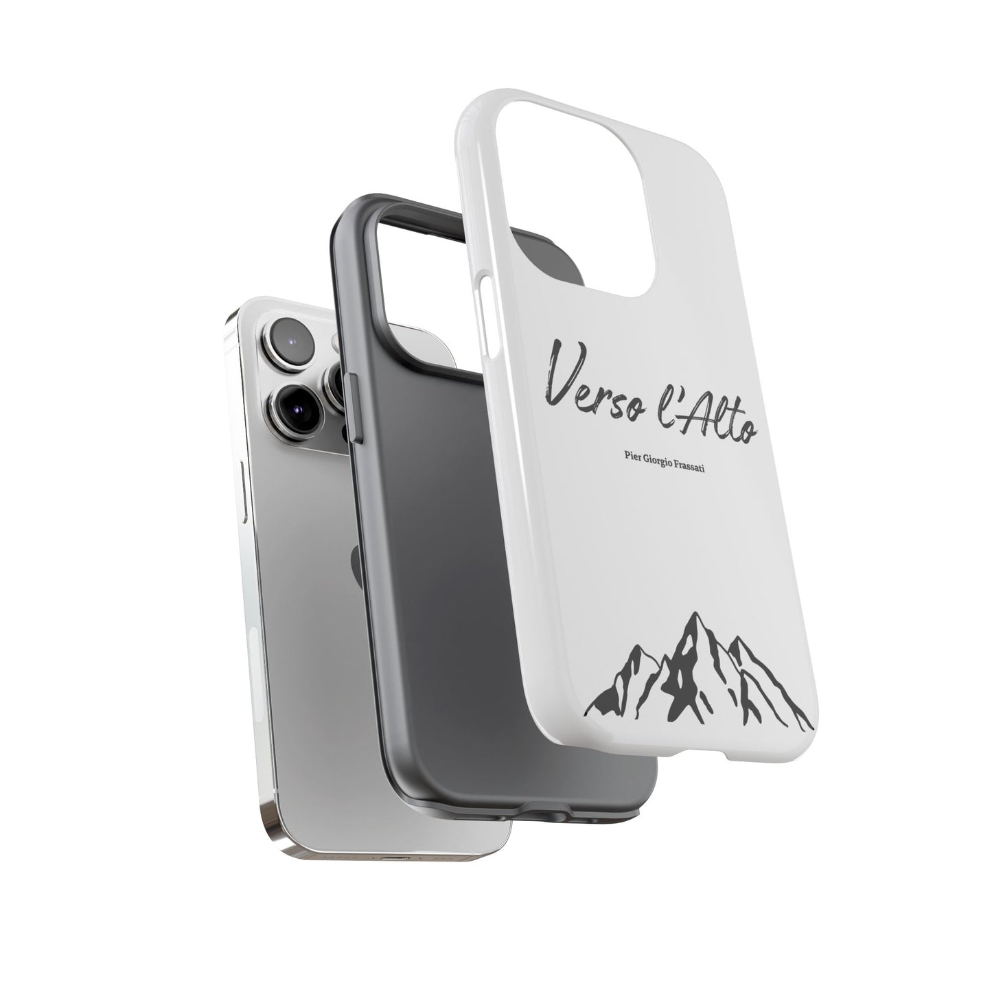 White Mountain Adventure Phone Case - Stylish Verso l'Alto Phone Protection