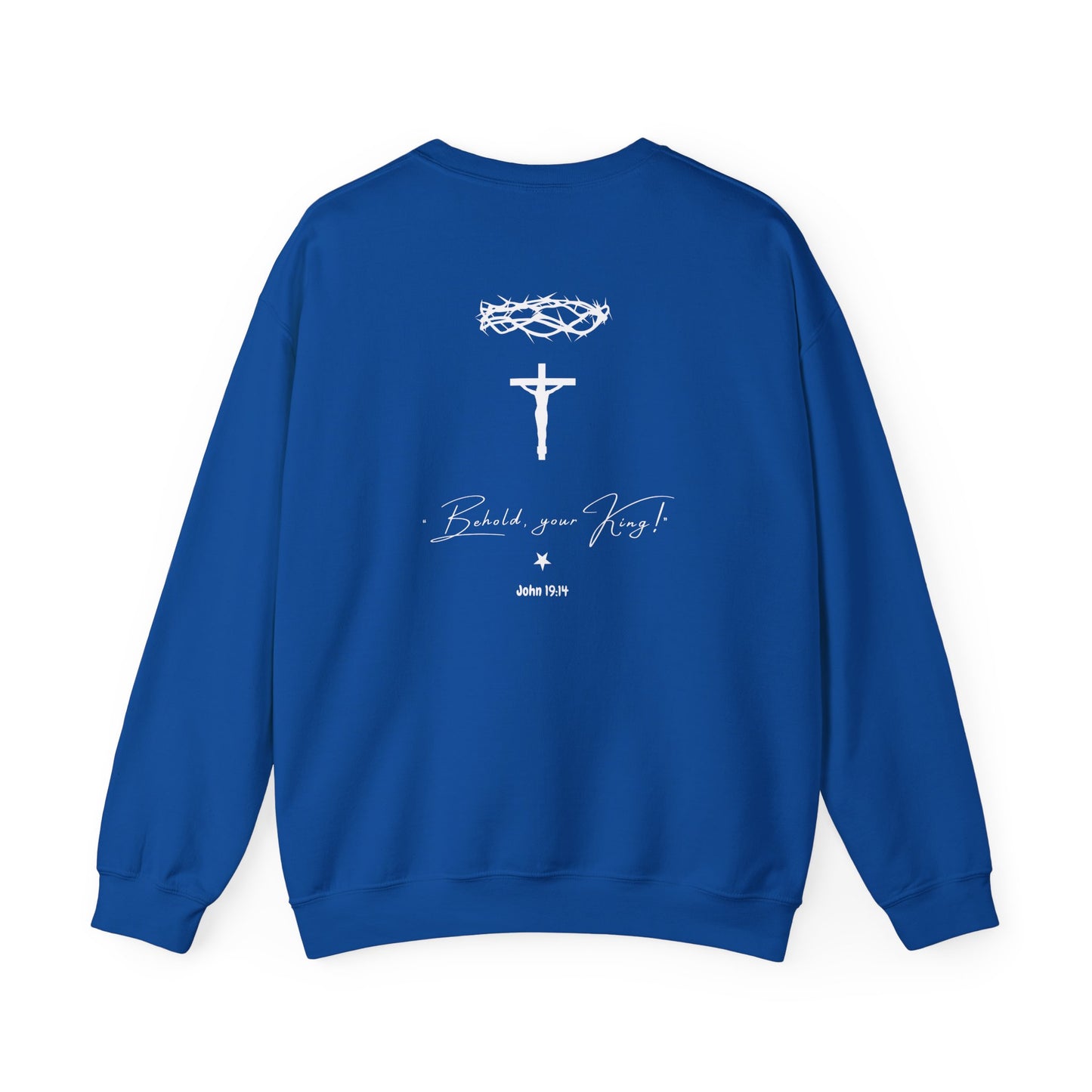Unisex "Christ is King" Sweatshirt | COLLECTION 2024_ROYAL BLUE COLLECTOR EDITION