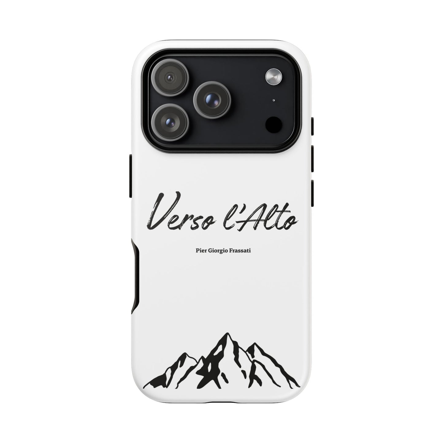 White Mountain Adventure Phone Case - Stylish Verso l'Alto Phone Protection