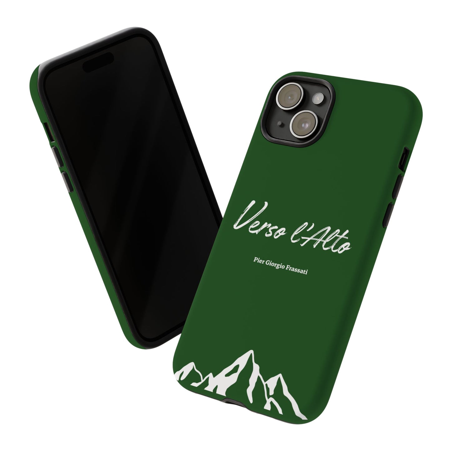 Vert Sapin Mountain Adventure Phone Case - Stylish Verso l'Alto Phone Protection