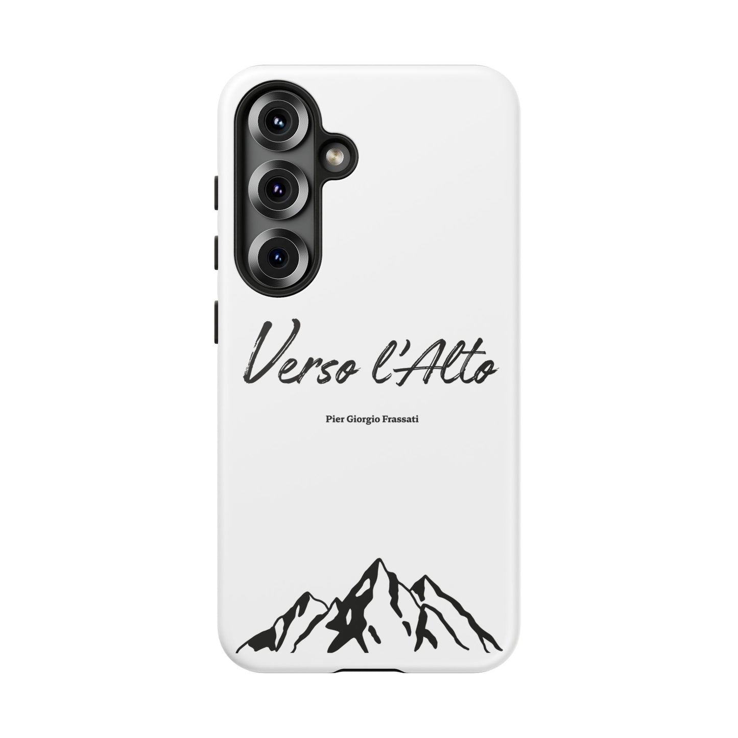 White Mountain Adventure Phone Case - Stylish Verso l'Alto Phone Protection
