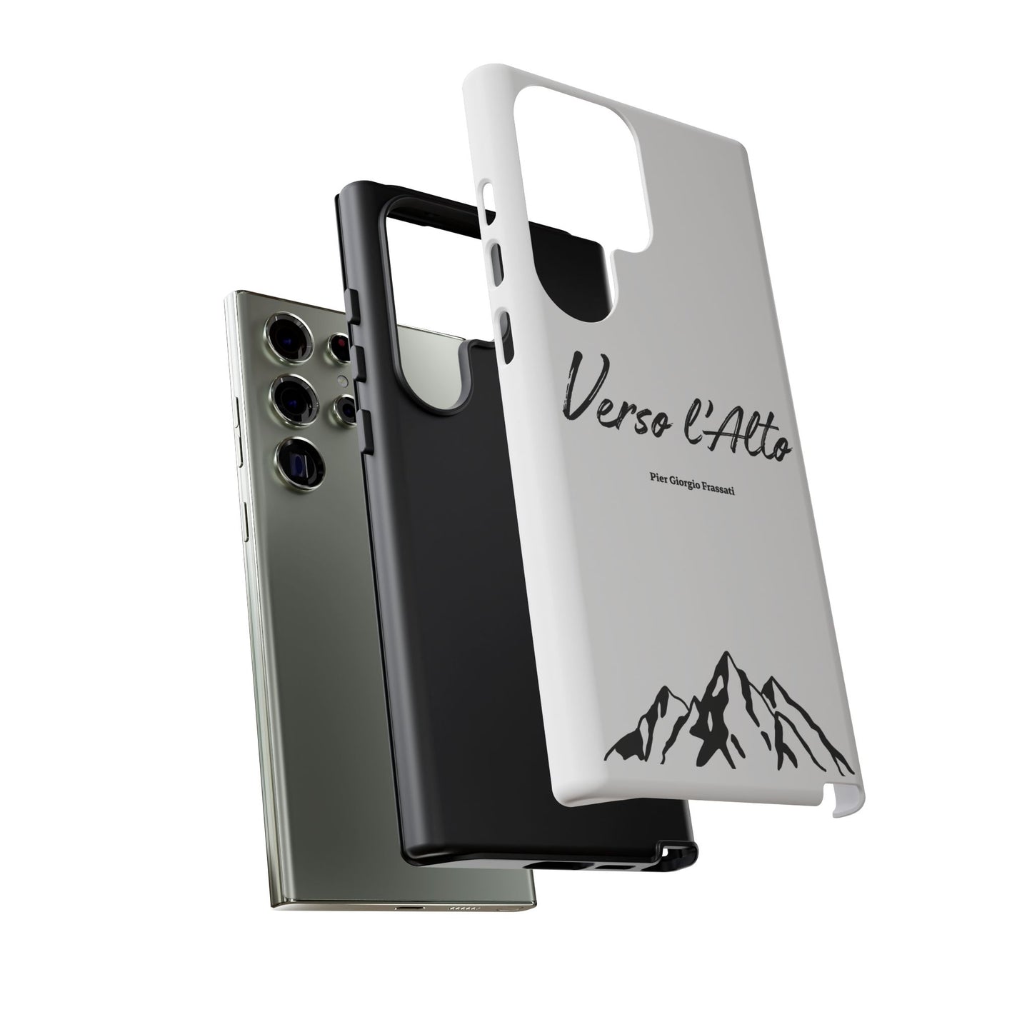 White Mountain Adventure Phone Case - Stylish Verso l'Alto Phone Protection