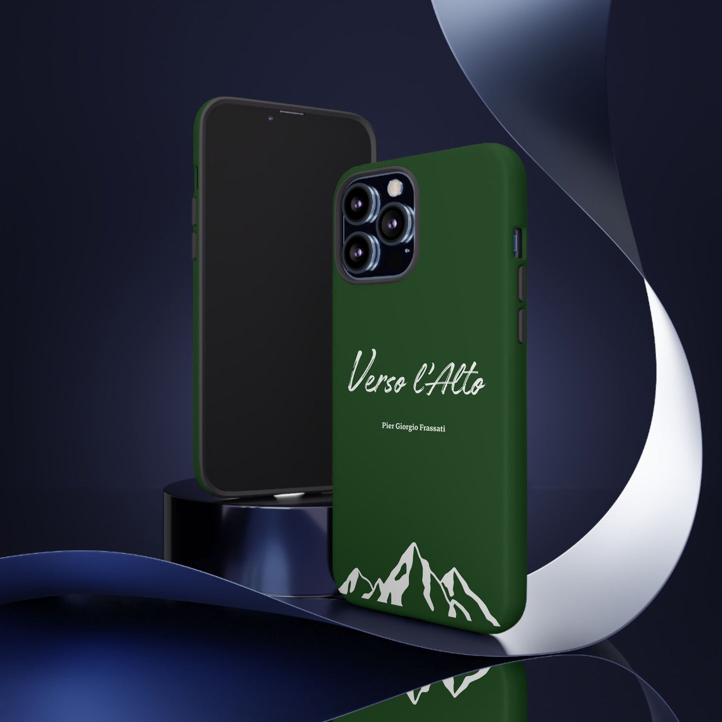 Vert Sapin Mountain Adventure Phone Case - Stylish Verso l'Alto Phone Protection