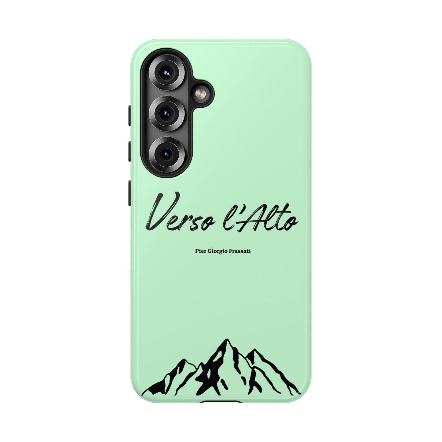 Mint Green Mountain Adventure Phone Case - Stylish Verso l'Alto Phone Protection