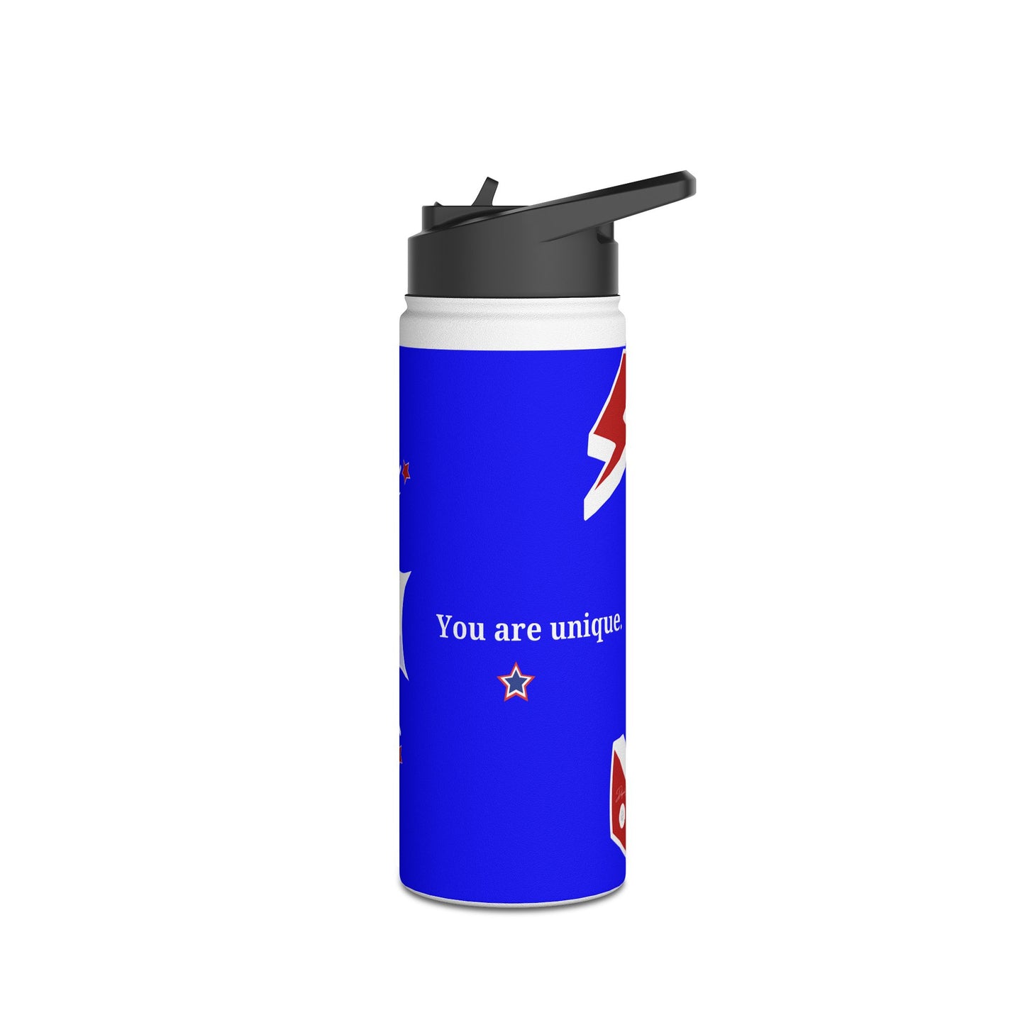 Carlo Acutis Stainless Steel Sport Water Bottle (Royal blue)