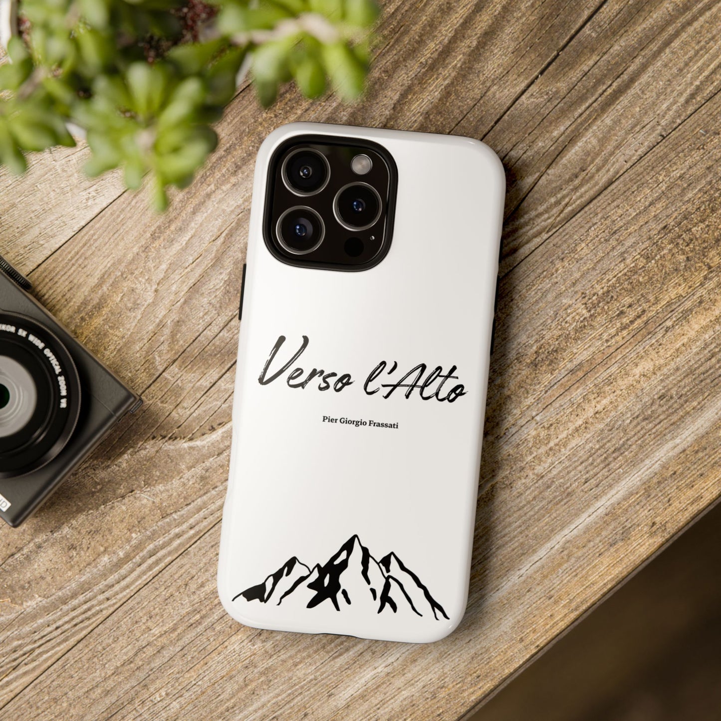 White Mountain Adventure Phone Case - Stylish Verso l'Alto Phone Protection