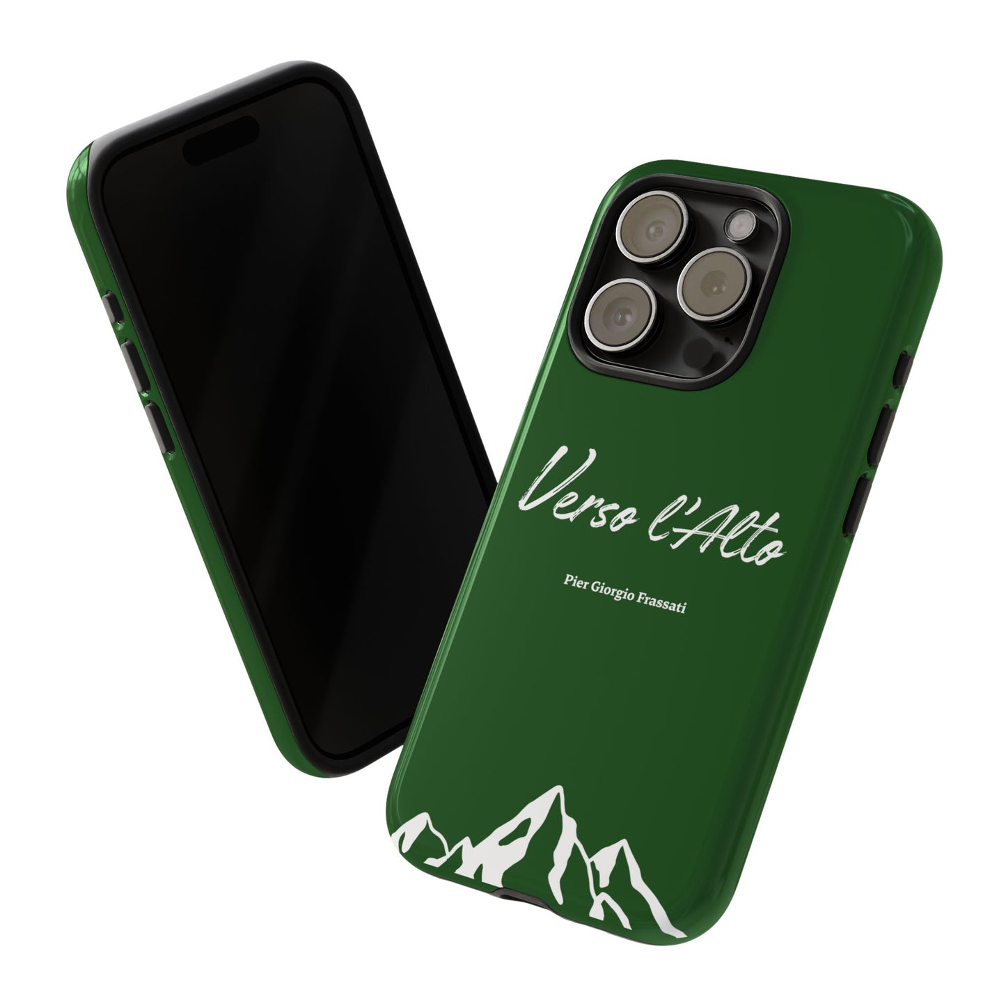 Vert Sapin Mountain Adventure Phone Case - Stylish Verso l'Alto Phone Protection