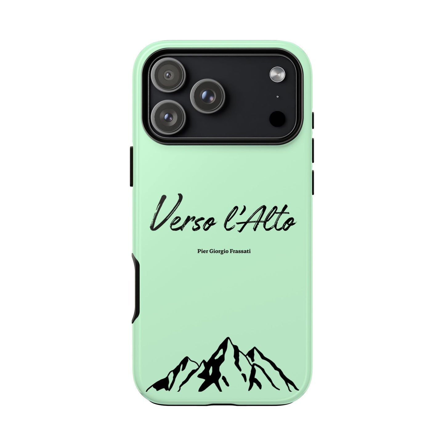 Mint Green Mountain Adventure Phone Case - Stylish Verso l'Alto Phone Protection