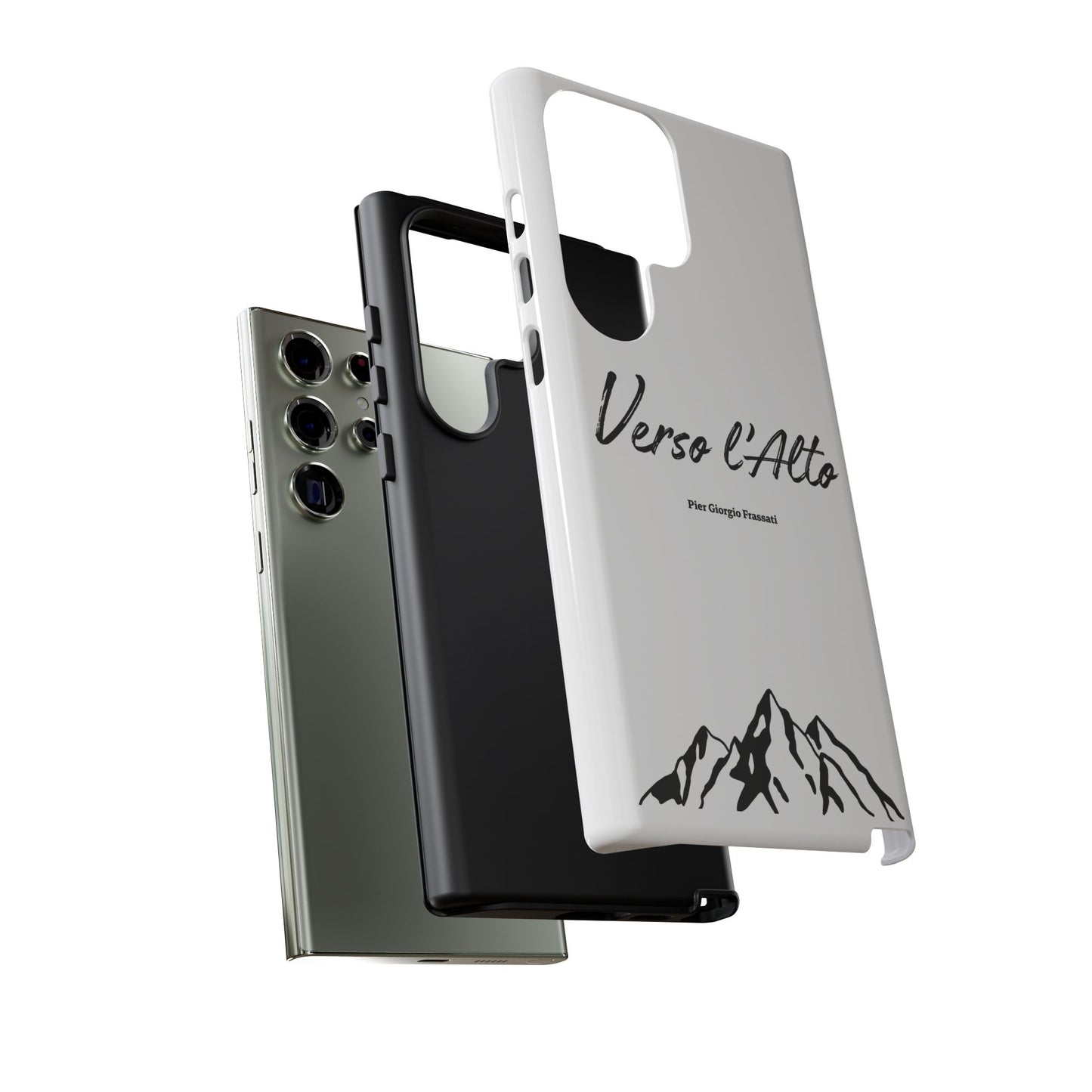 White Mountain Adventure Phone Case - Stylish Verso l'Alto Phone Protection