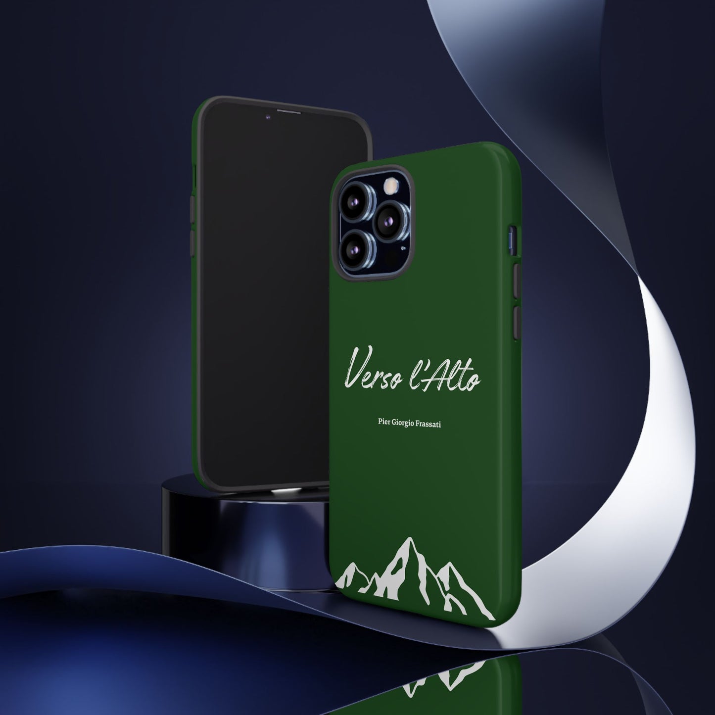 Vert Sapin Mountain Adventure Phone Case - Stylish Verso l'Alto Phone Protection