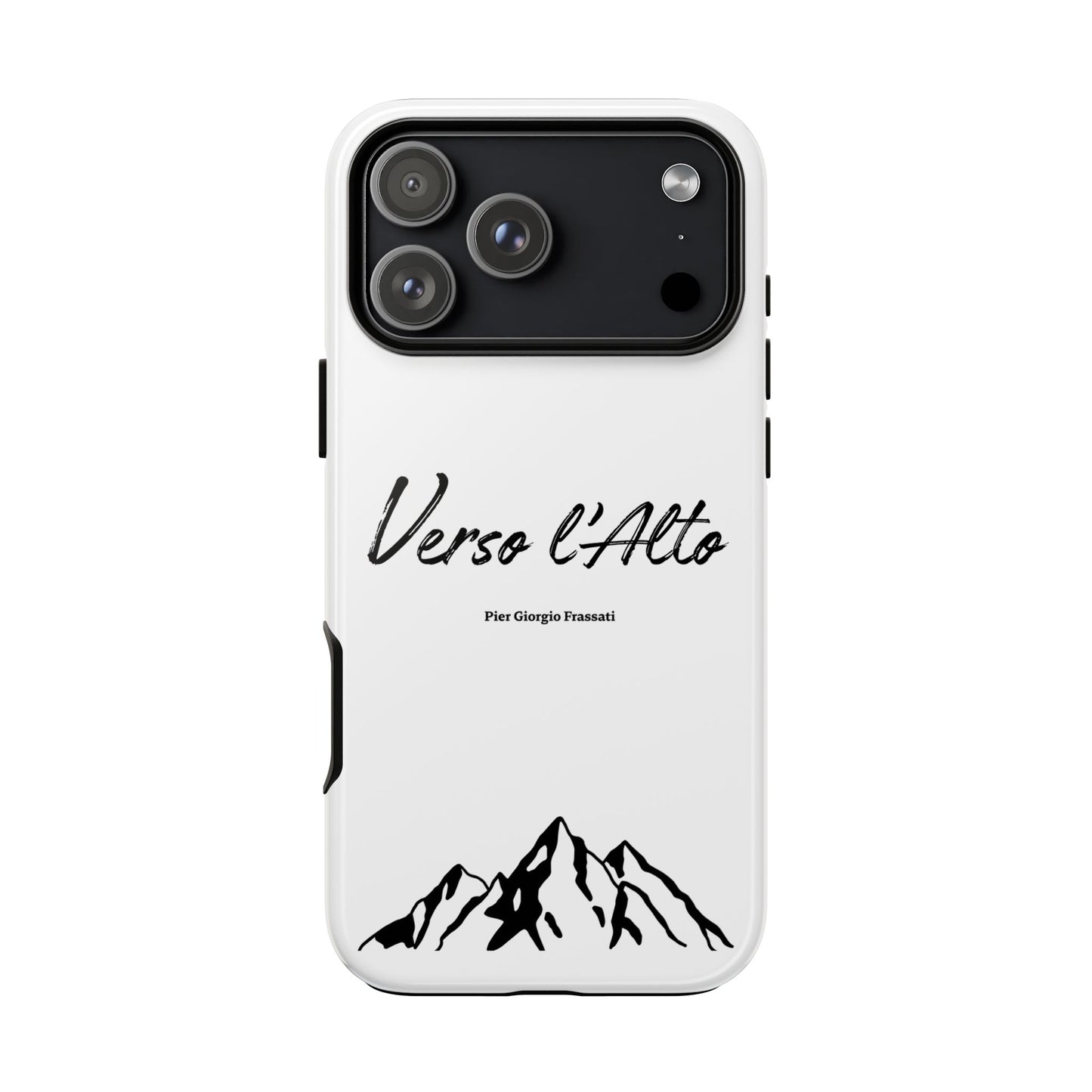 White Mountain Adventure Phone Case - Stylish Verso l'Alto Phone Protection