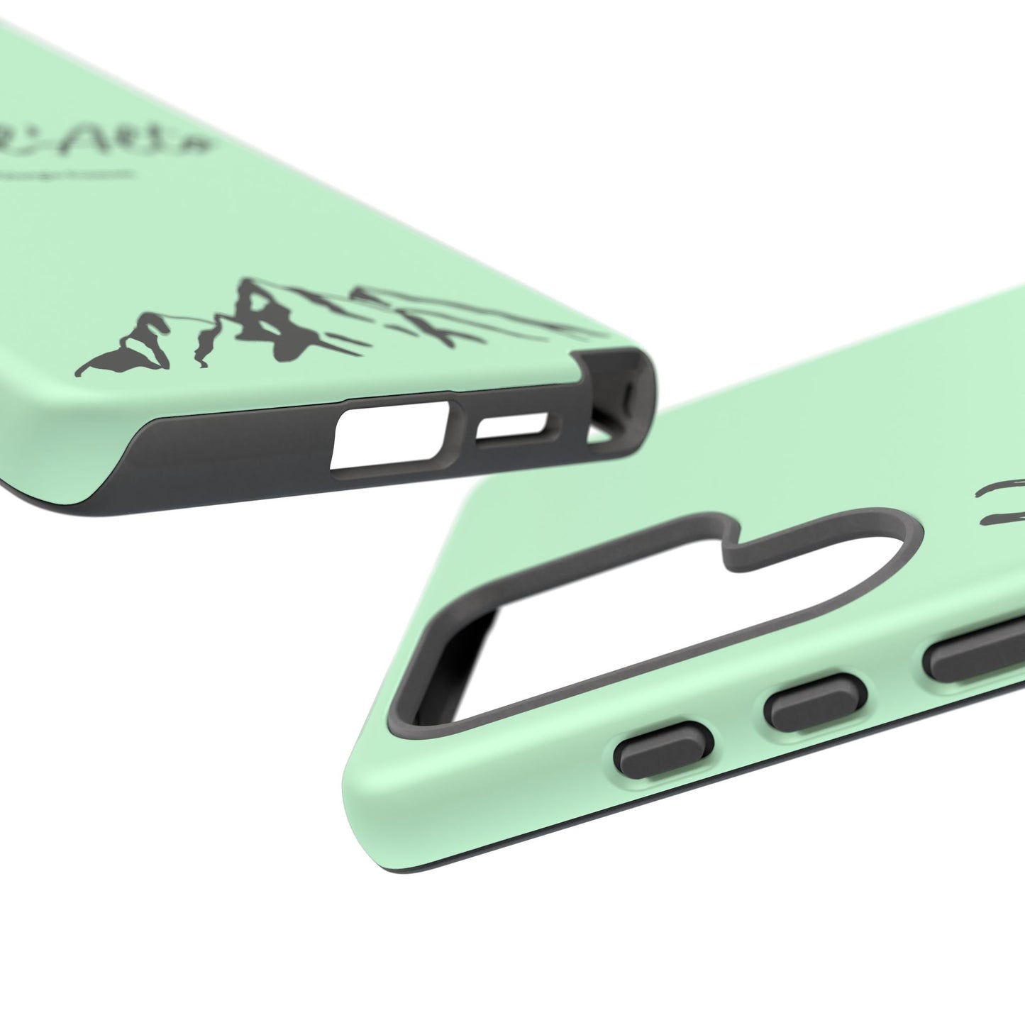 Mint Green Mountain Adventure Phone Case - Stylish Verso l'Alto Phone Protection