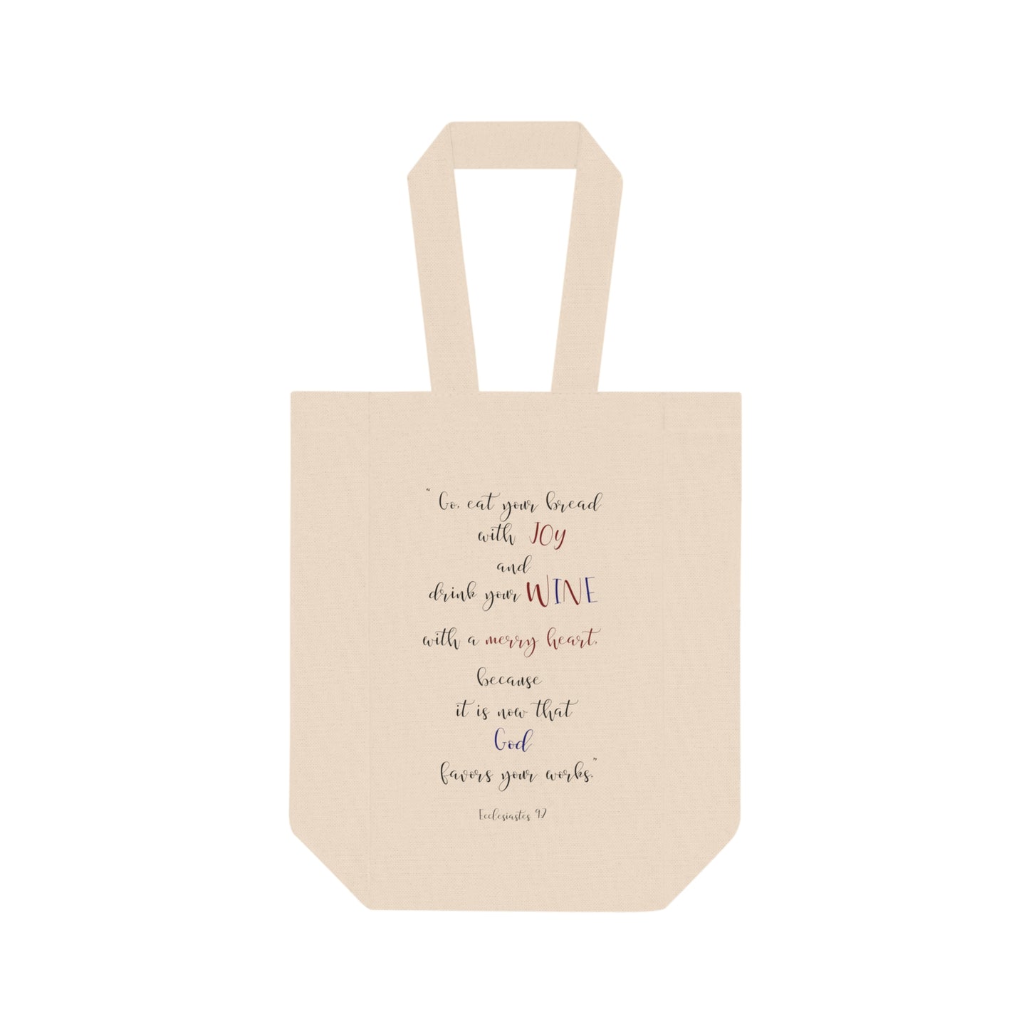 Double Wine Tote Bag