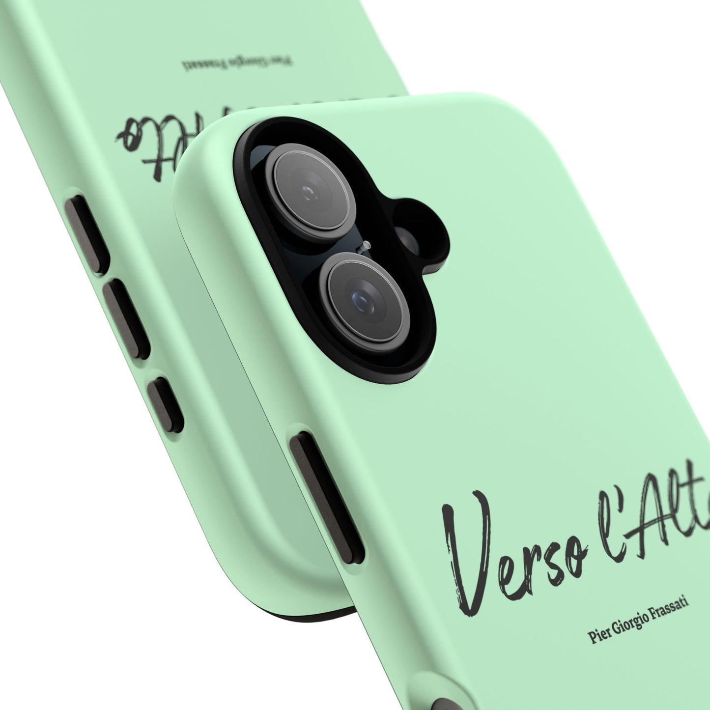 Mint Green Mountain Adventure Phone Case - Stylish Verso l'Alto Phone Protection