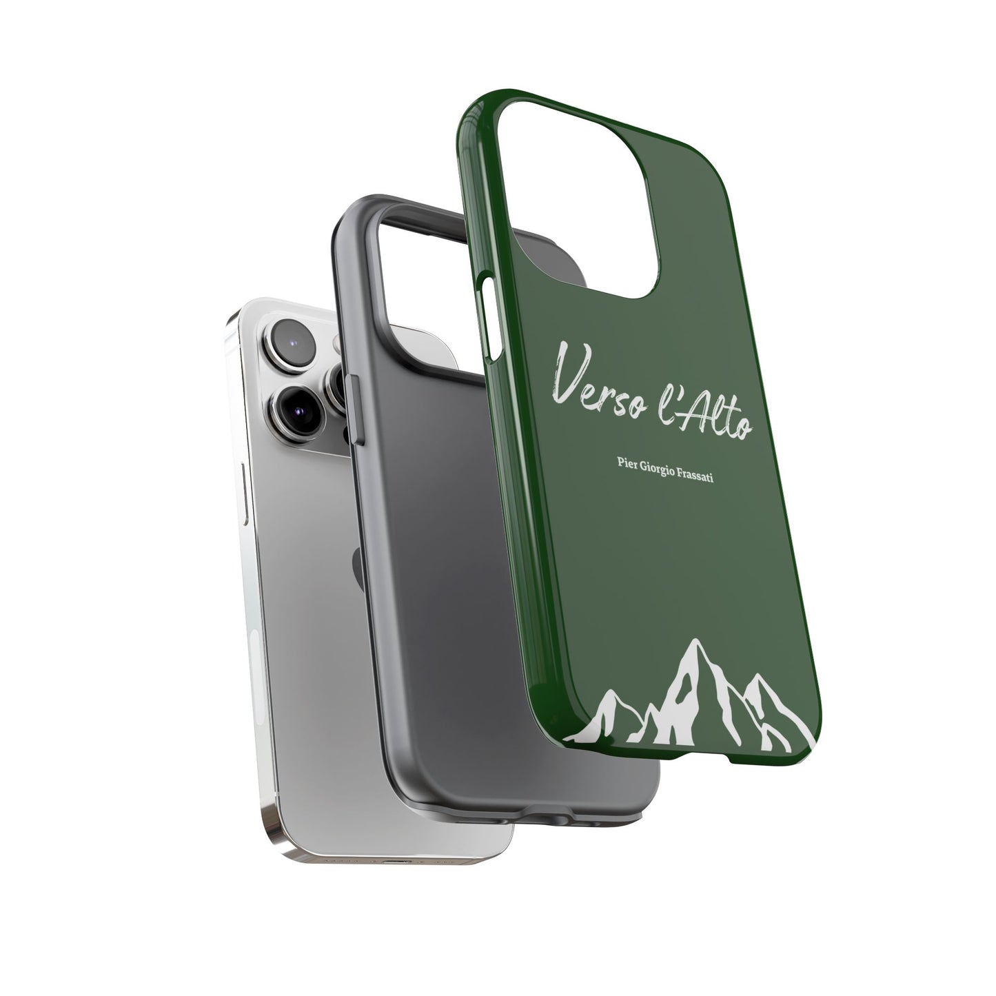 Vert Sapin Mountain Adventure Phone Case - Stylish Verso l'Alto Phone Protection