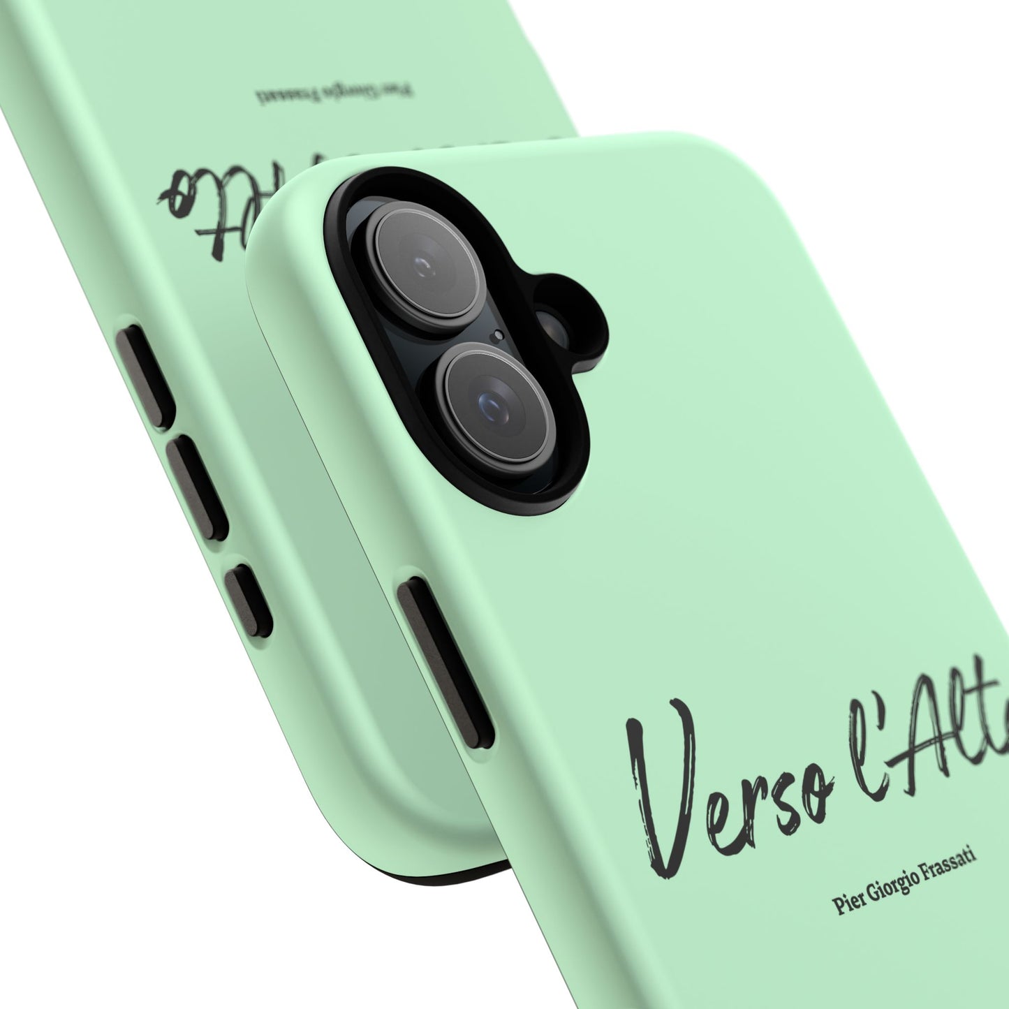 Mint Green Mountain Adventure Phone Case - Stylish Verso l'Alto Phone Protection