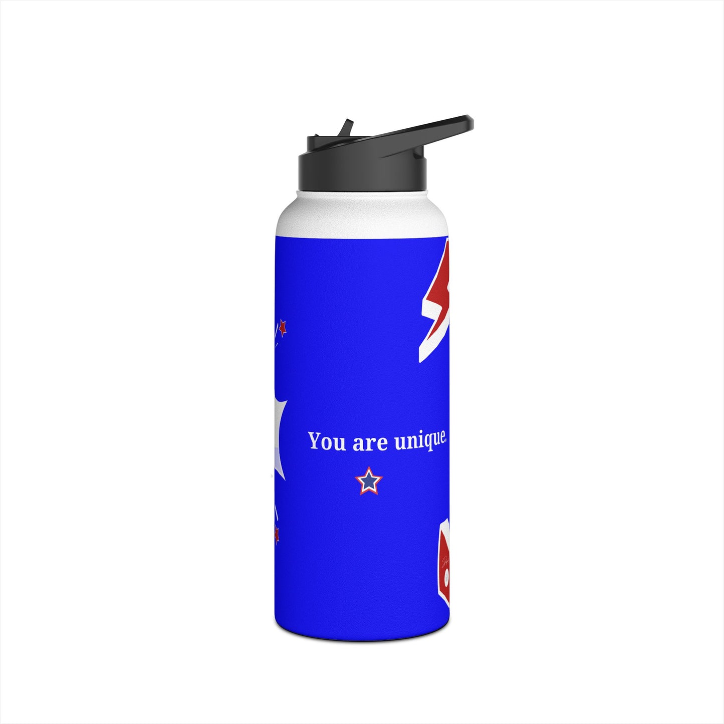 Carlo Acutis Stainless Steel Sport Water Bottle (Royal blue)
