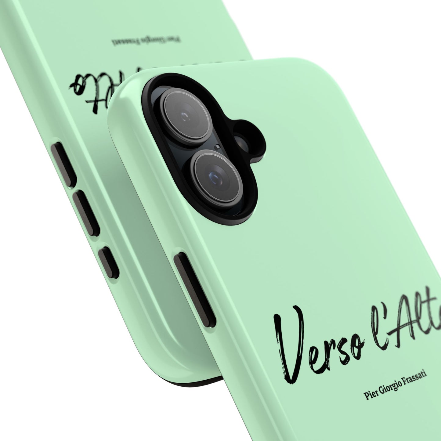 Mint Green Mountain Adventure Phone Case - Stylish Verso l'Alto Phone Protection