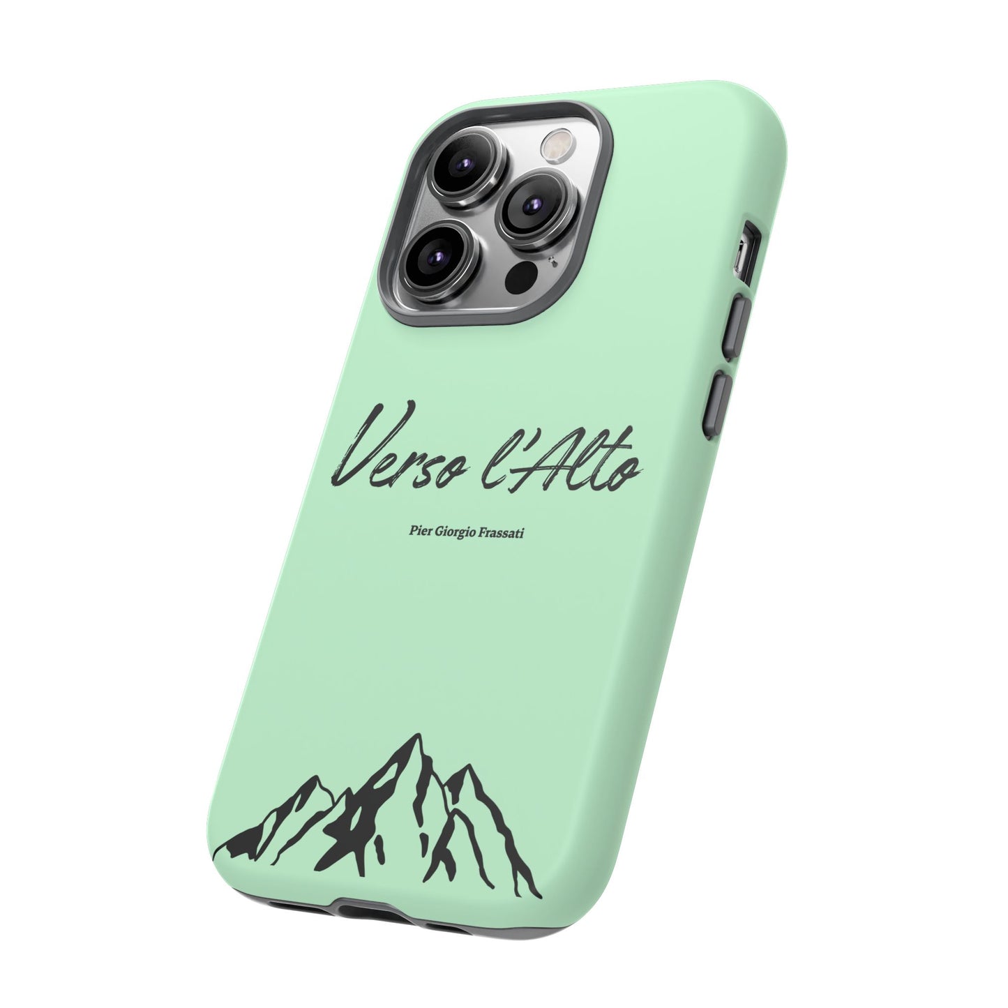 Mint Green Mountain Adventure Phone Case - Stylish Verso l'Alto Phone Protection