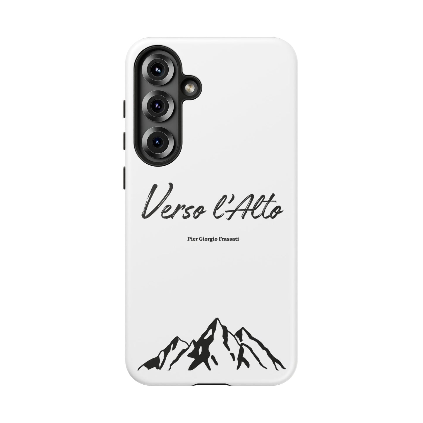 White Mountain Adventure Phone Case - Stylish Verso l'Alto Phone Protection