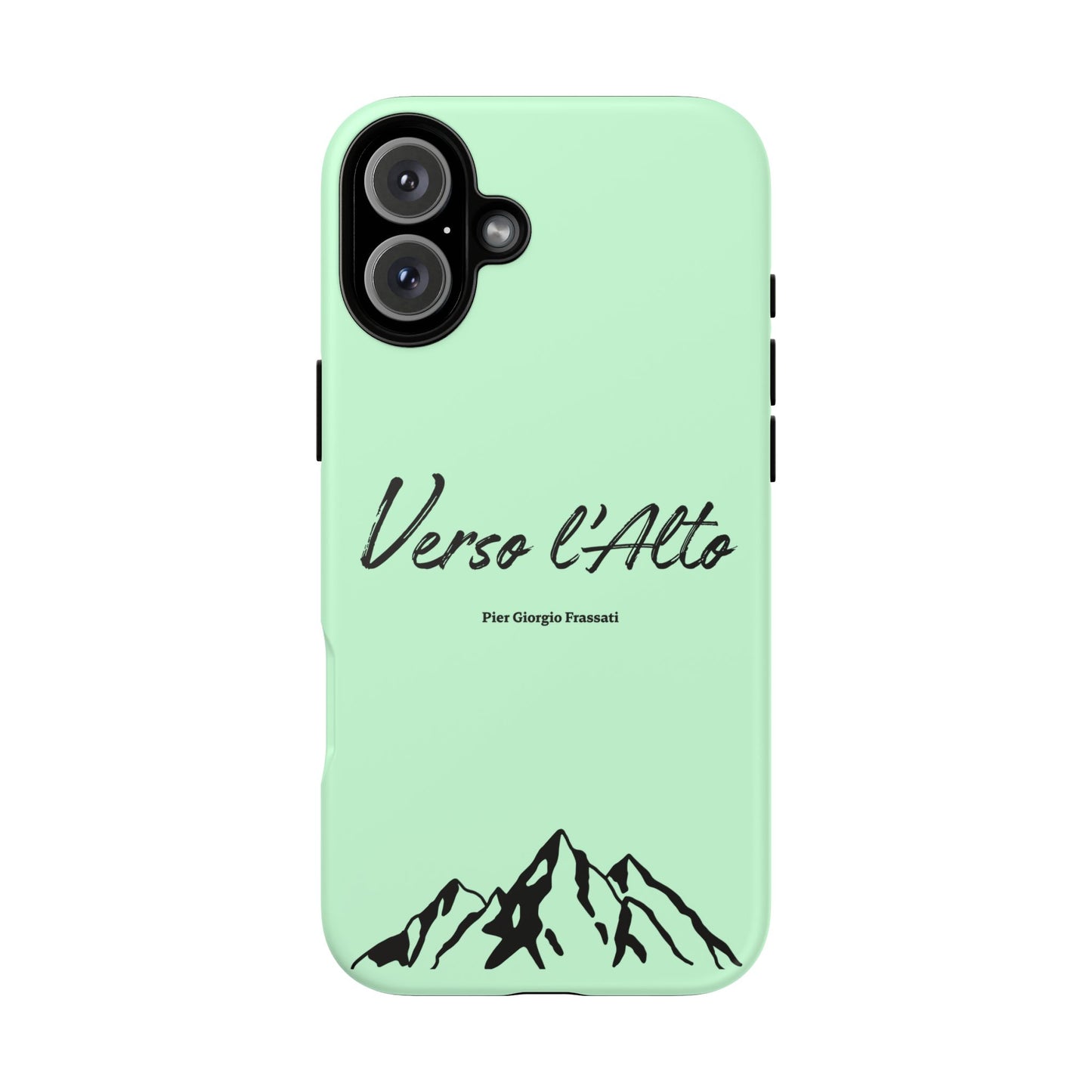 Mint Green Mountain Adventure Phone Case - Stylish Verso l'Alto Phone Protection