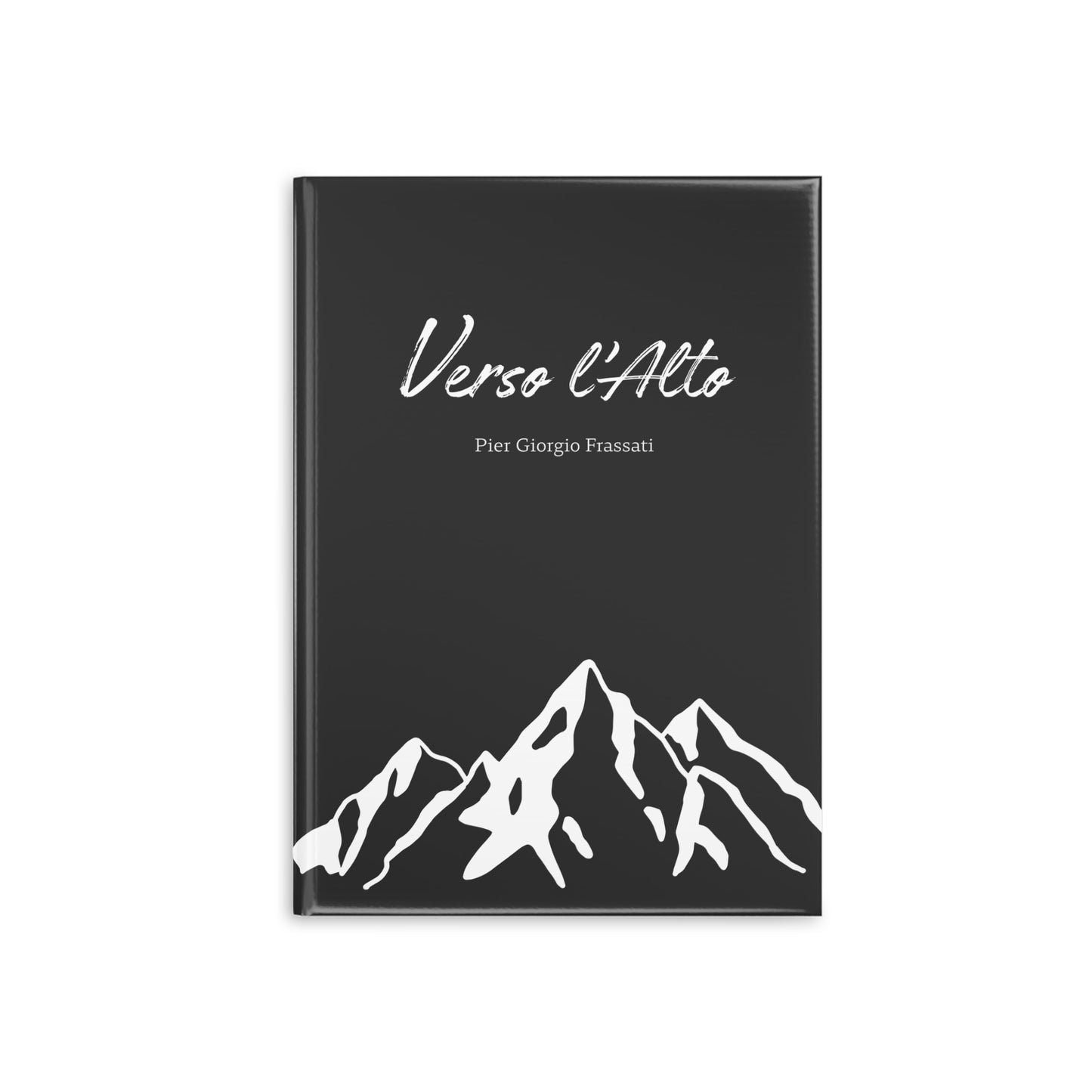 Carnet Elégant Noir "Verso l'Alto" | Journal intime | Carnet de prières | ligné ou blanc (UE)