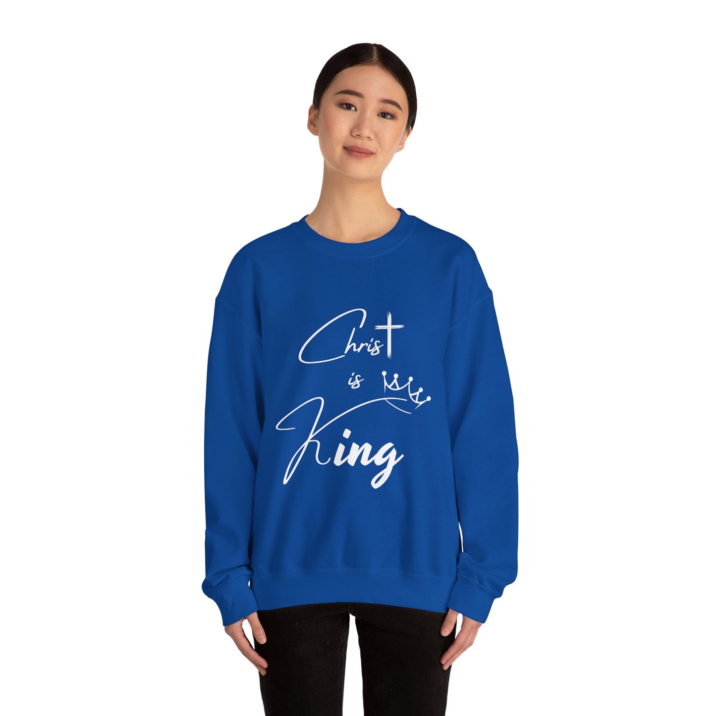 Unisex "Christ is King" Sweatshirt | COLLECTION 2024_ROYAL BLUE COLLECTOR EDITION