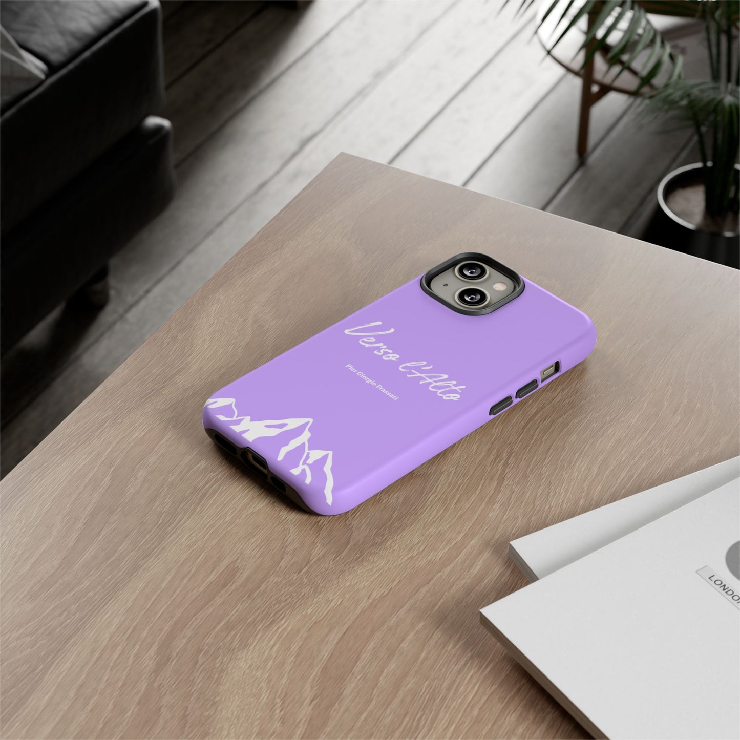 Mauve Mountain Adventure Phone Case - Stylish Verso l'Alto Phone Protection