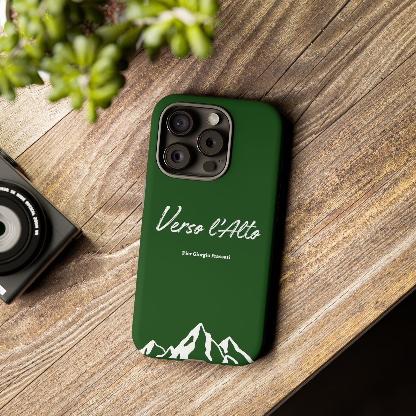 Vert Sapin Mountain Adventure Phone Case - Stylish Verso l'Alto Phone Protection