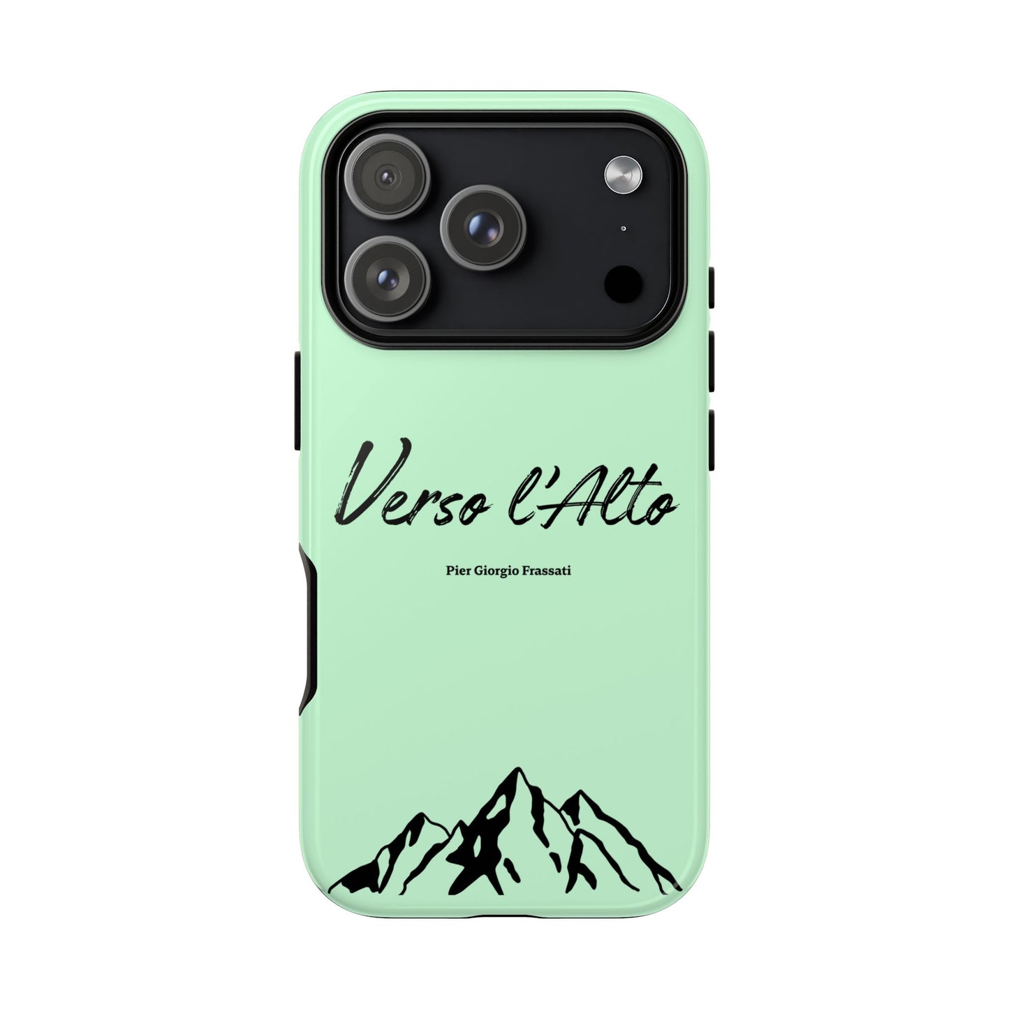 Mint Green Mountain Adventure Phone Case - Stylish Verso l'Alto Phone Protection