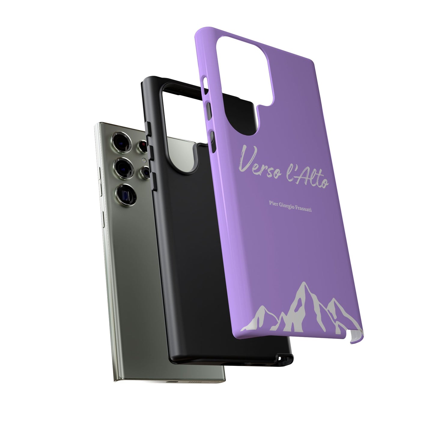 Mauve Mountain Adventure Phone Case - Stylish Verso l'Alto Phone Protection