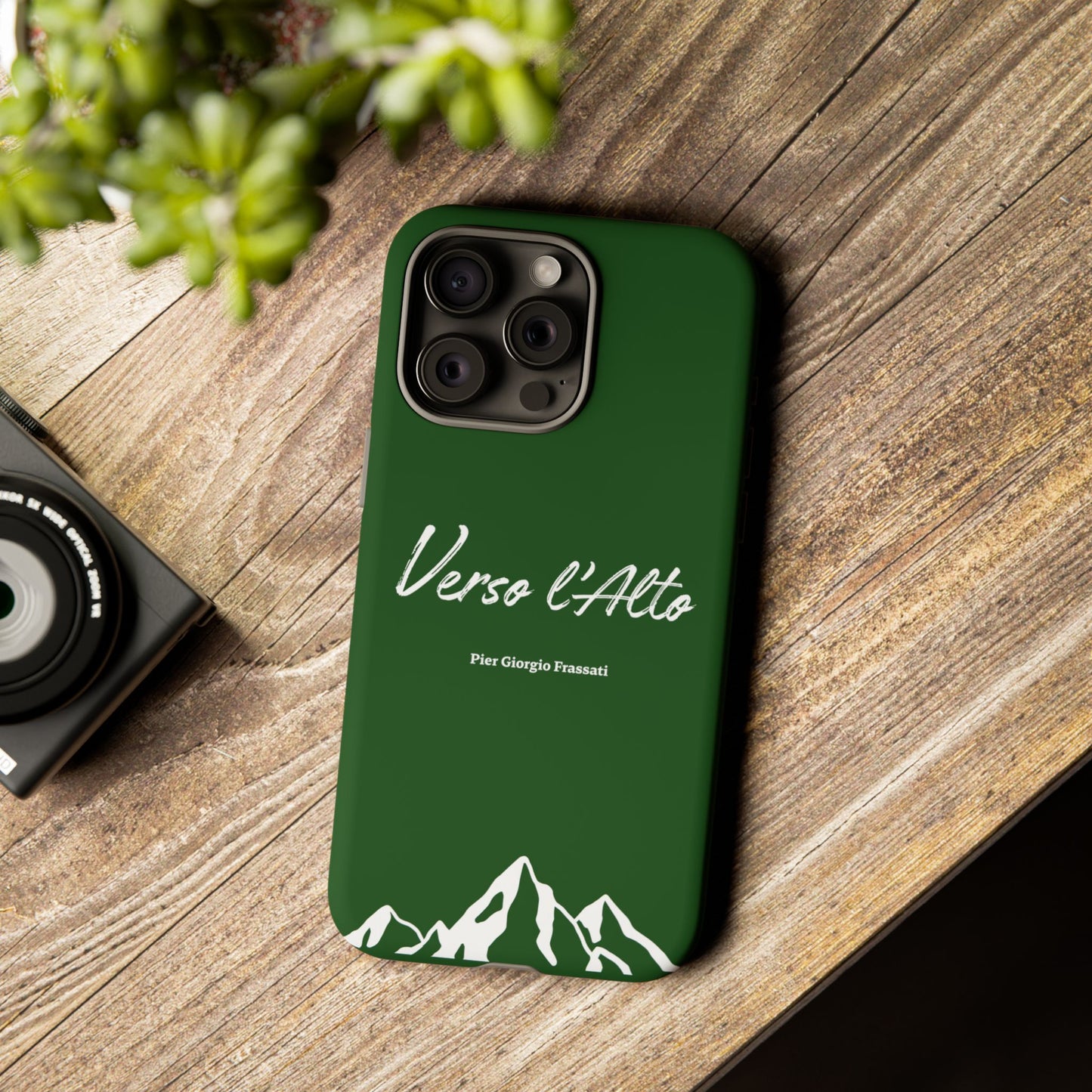 Vert Sapin Mountain Adventure Phone Case - Stylish Verso l'Alto Phone Protection
