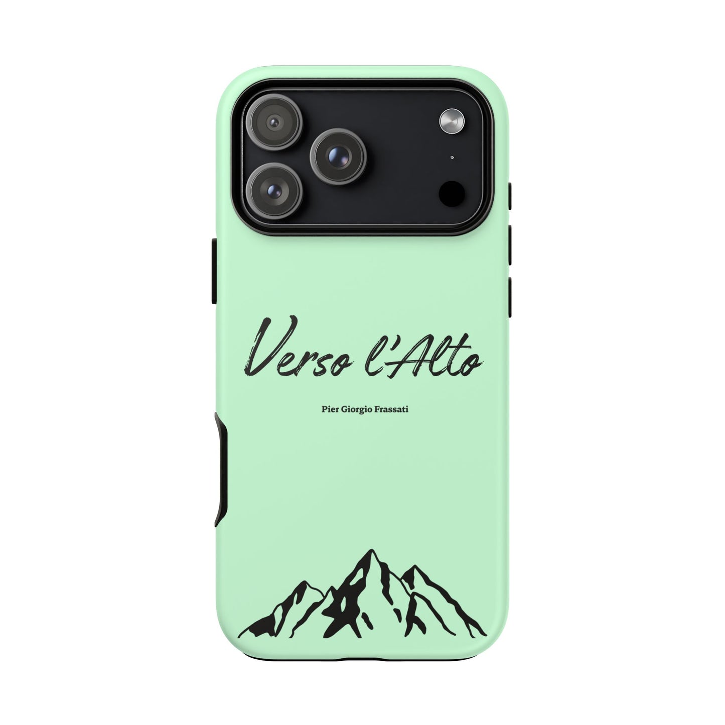 Mint Green Mountain Adventure Phone Case - Stylish Verso l'Alto Phone Protection