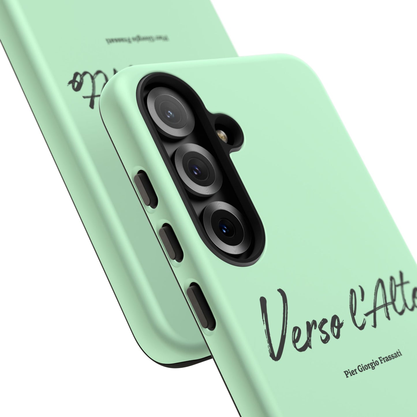 Mint Green Mountain Adventure Phone Case - Stylish Verso l'Alto Phone Protection