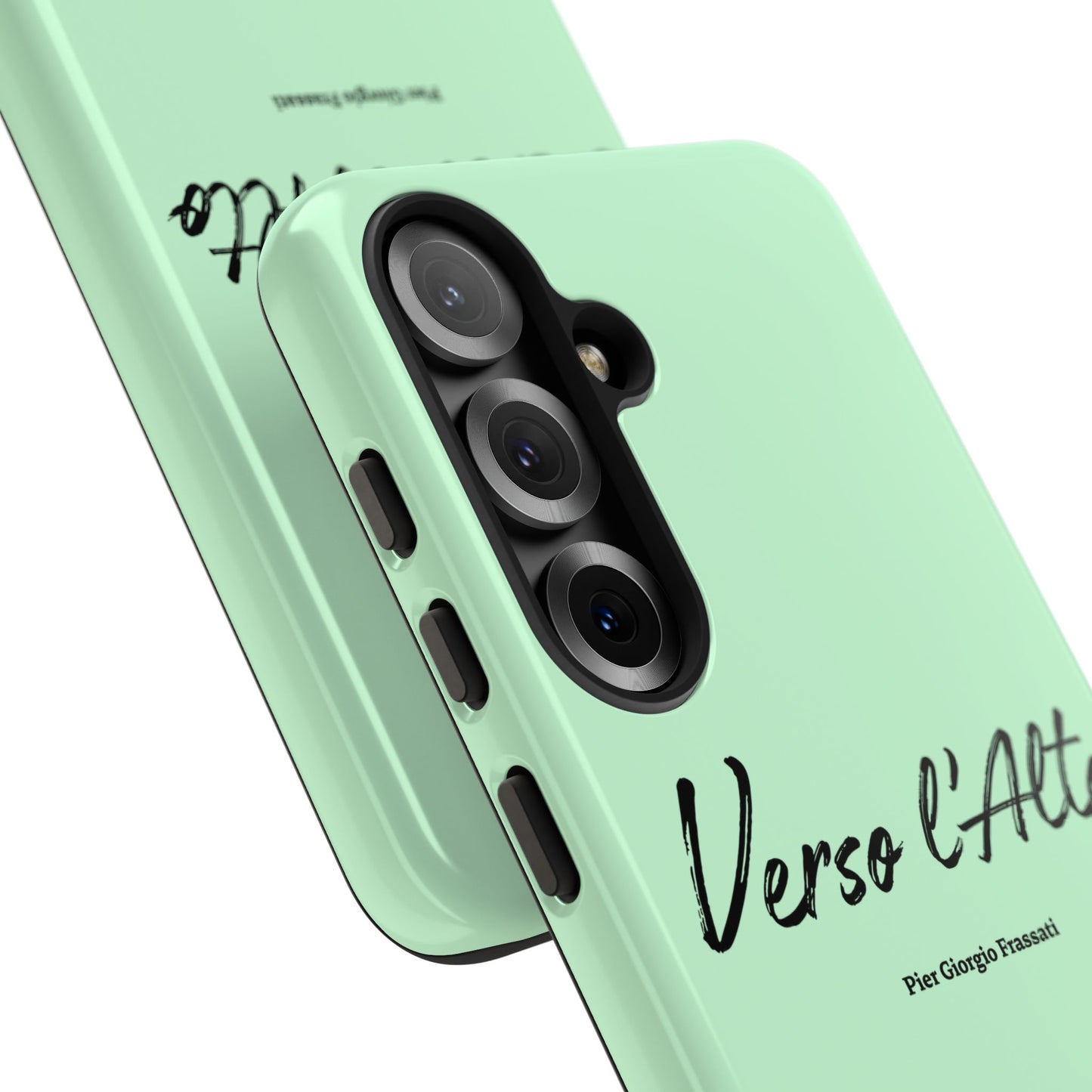 Mint Green Mountain Adventure Phone Case - Stylish Verso l'Alto Phone Protection