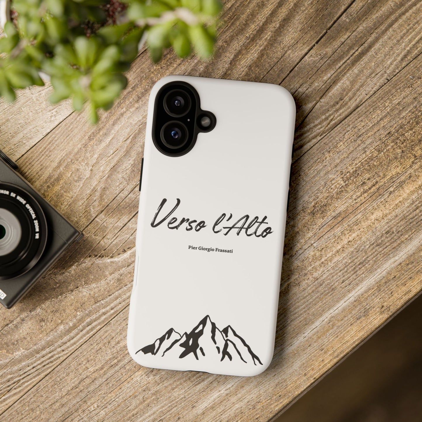 White Mountain Adventure Phone Case - Stylish Verso l'Alto Phone Protection