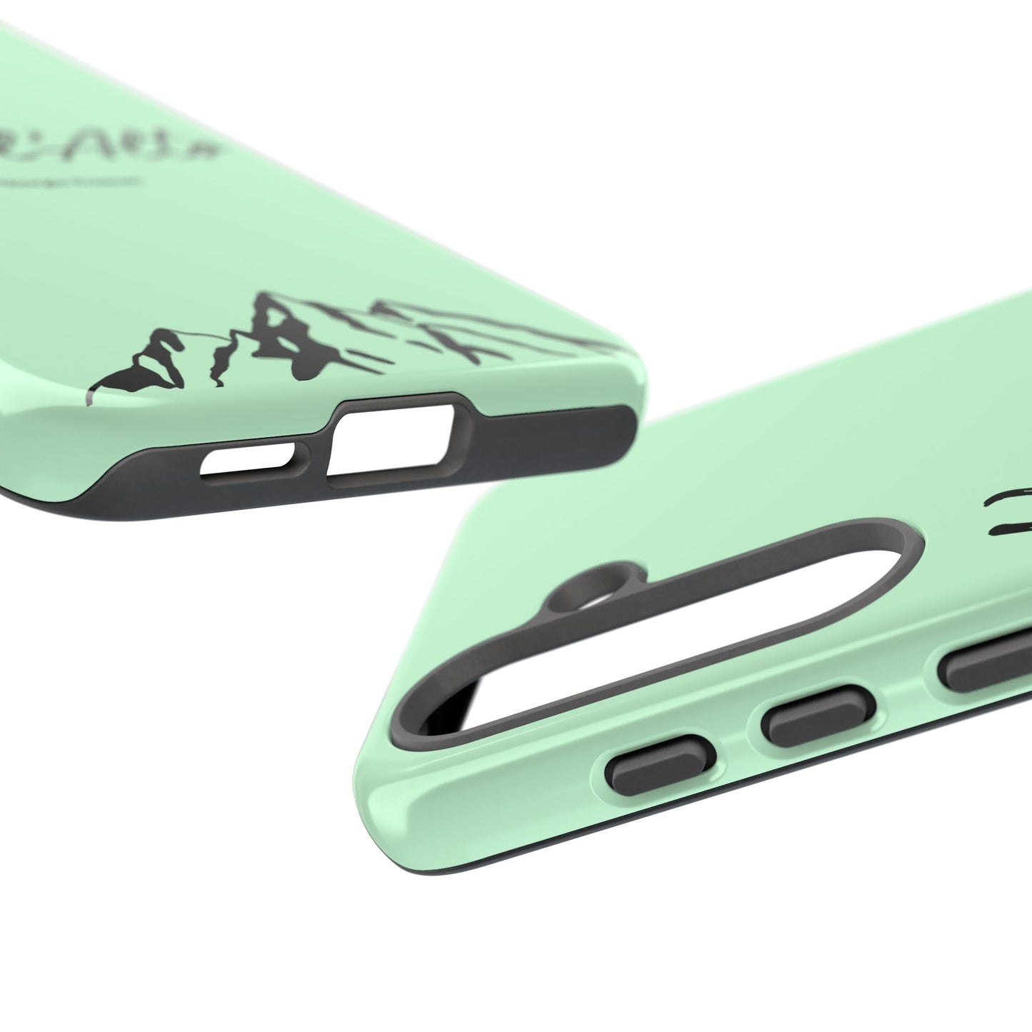 Mint Green Mountain Adventure Phone Case - Stylish Verso l'Alto Phone Protection