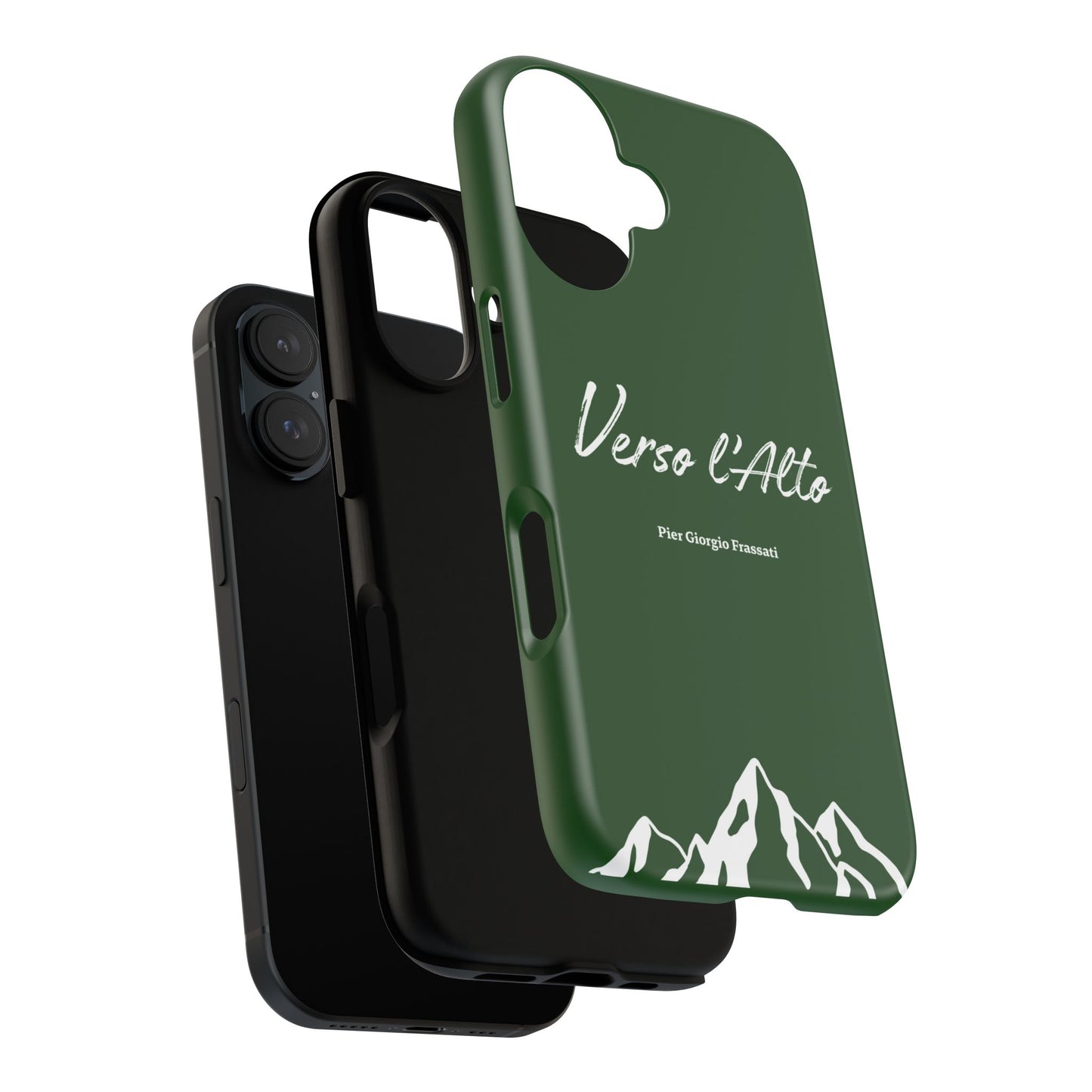 Vert Sapin Mountain Adventure Phone Case - Stylish Verso l'Alto Phone Protection