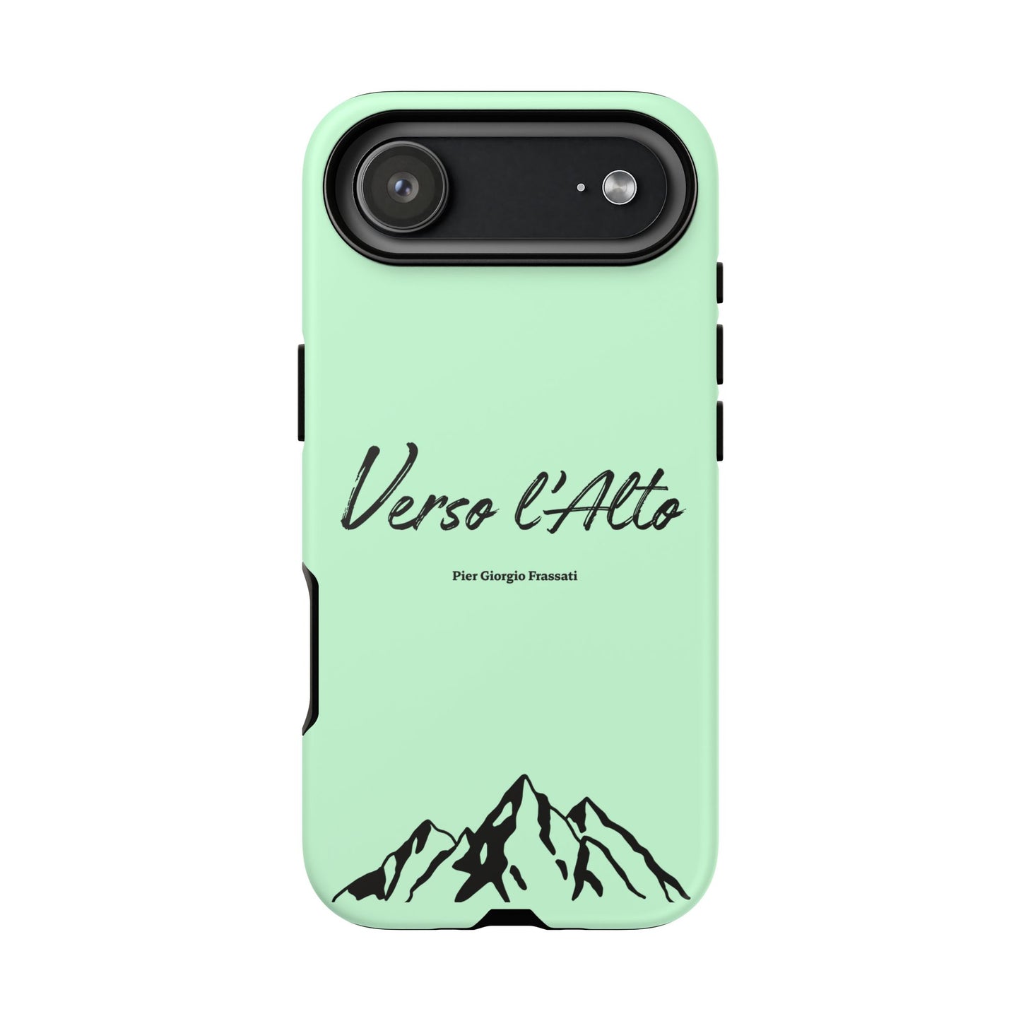 Mint Green Mountain Adventure Phone Case - Stylish Verso l'Alto Phone Protection