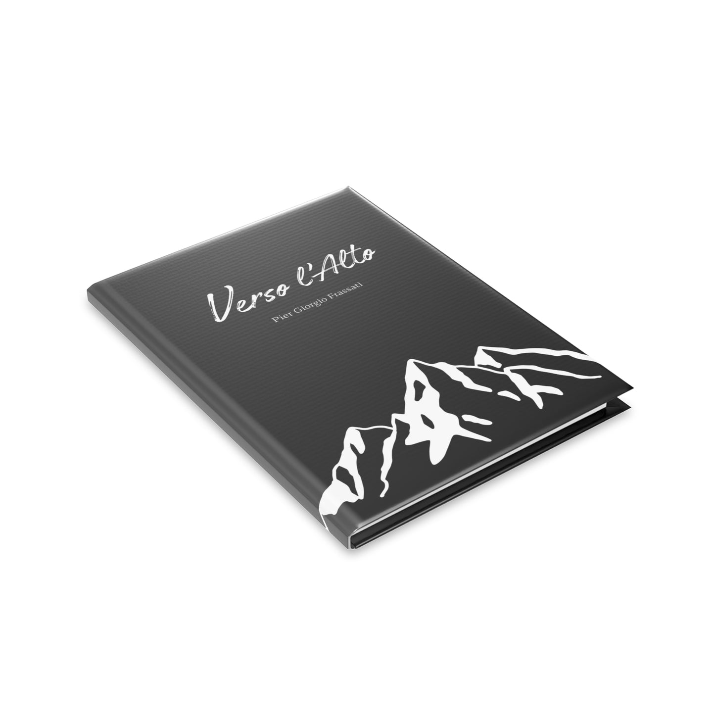 Carnet Elégant Noir "Verso l'Alto" | Journal intime | Carnet de prières | ligné ou blanc (UE)