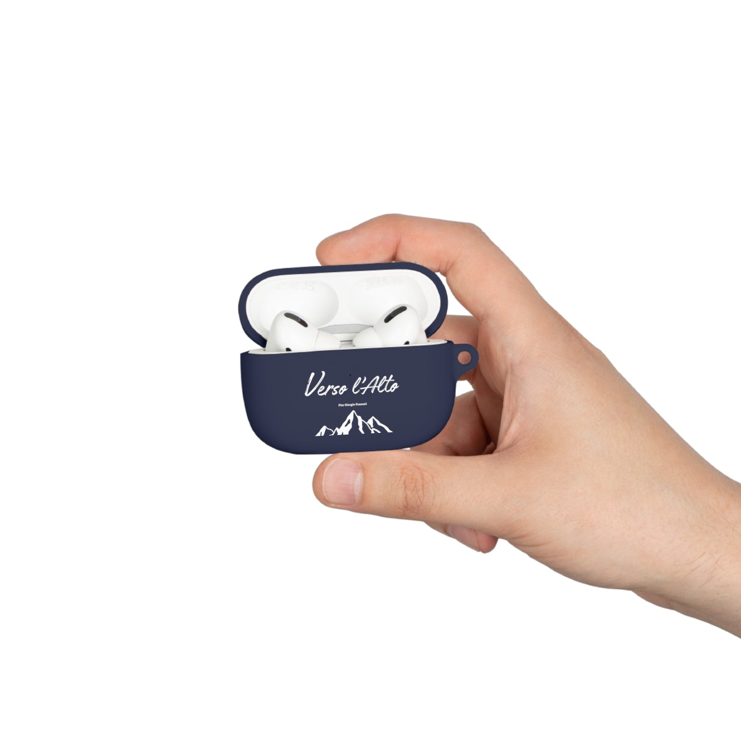 Coque de protection pour AirPods avec design Verso l'Alto (version noir-vert d'eau-bleu marine)