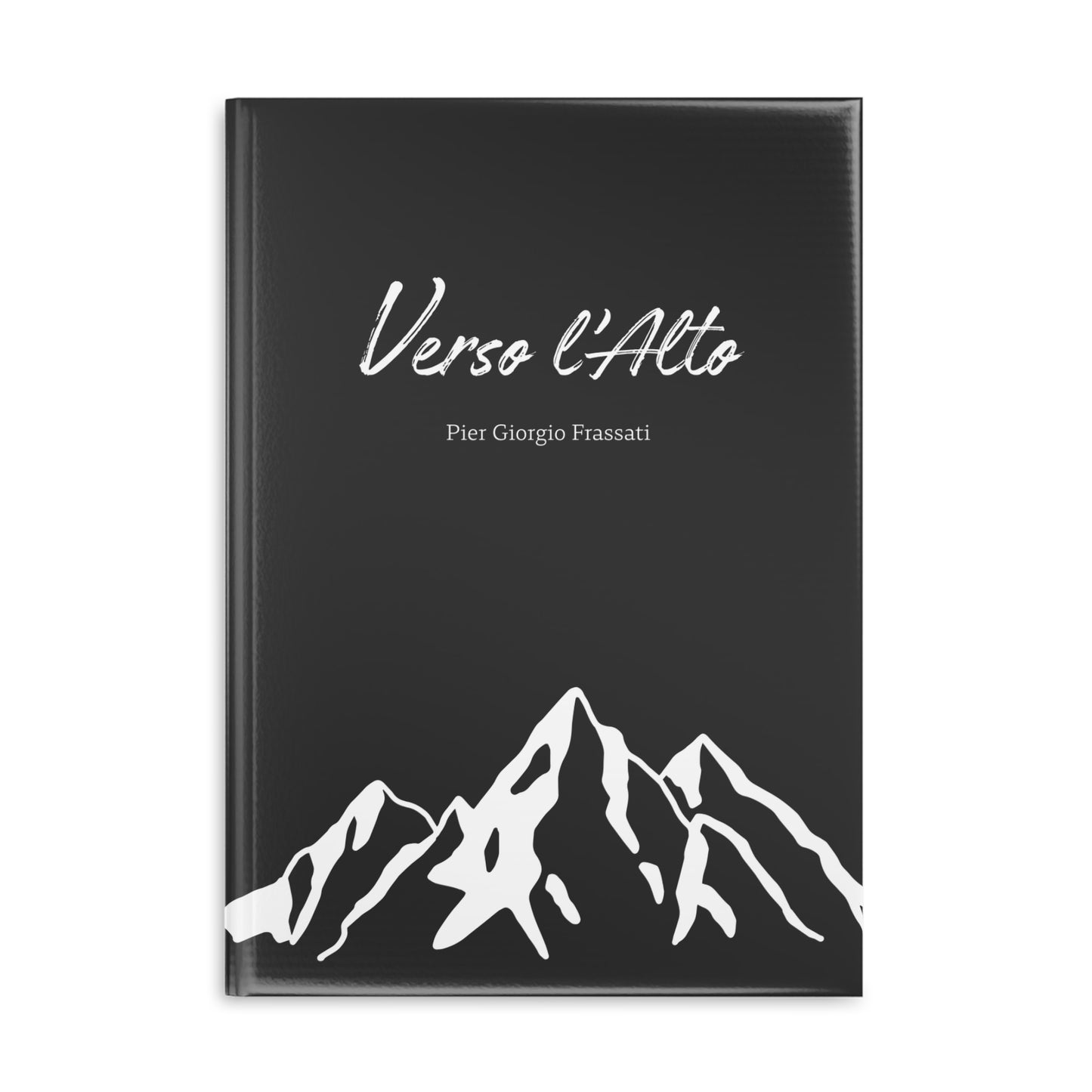 Carnet Elégant Noir "Verso l'Alto" | Journal intime | Carnet de prières | ligné ou blanc (UE)