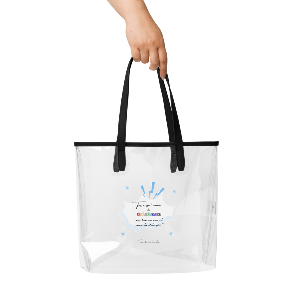 Tote Bag Transparent "Carlo Acutis" pour la plage
