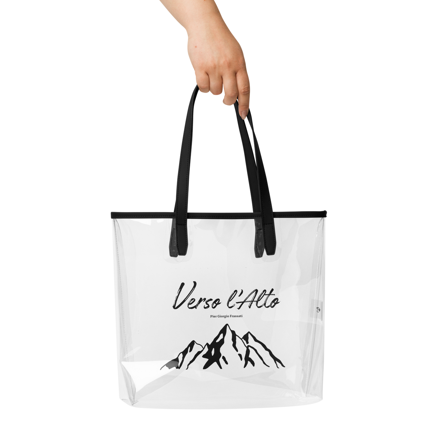 Tote Bag "Verso l'alto" Transparent pour courses et plage