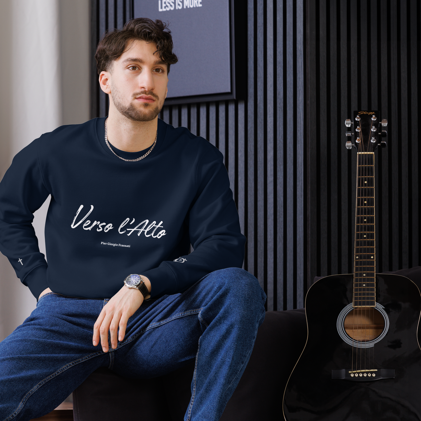 Sweat unisexe en coton bio – Verso l’Alto