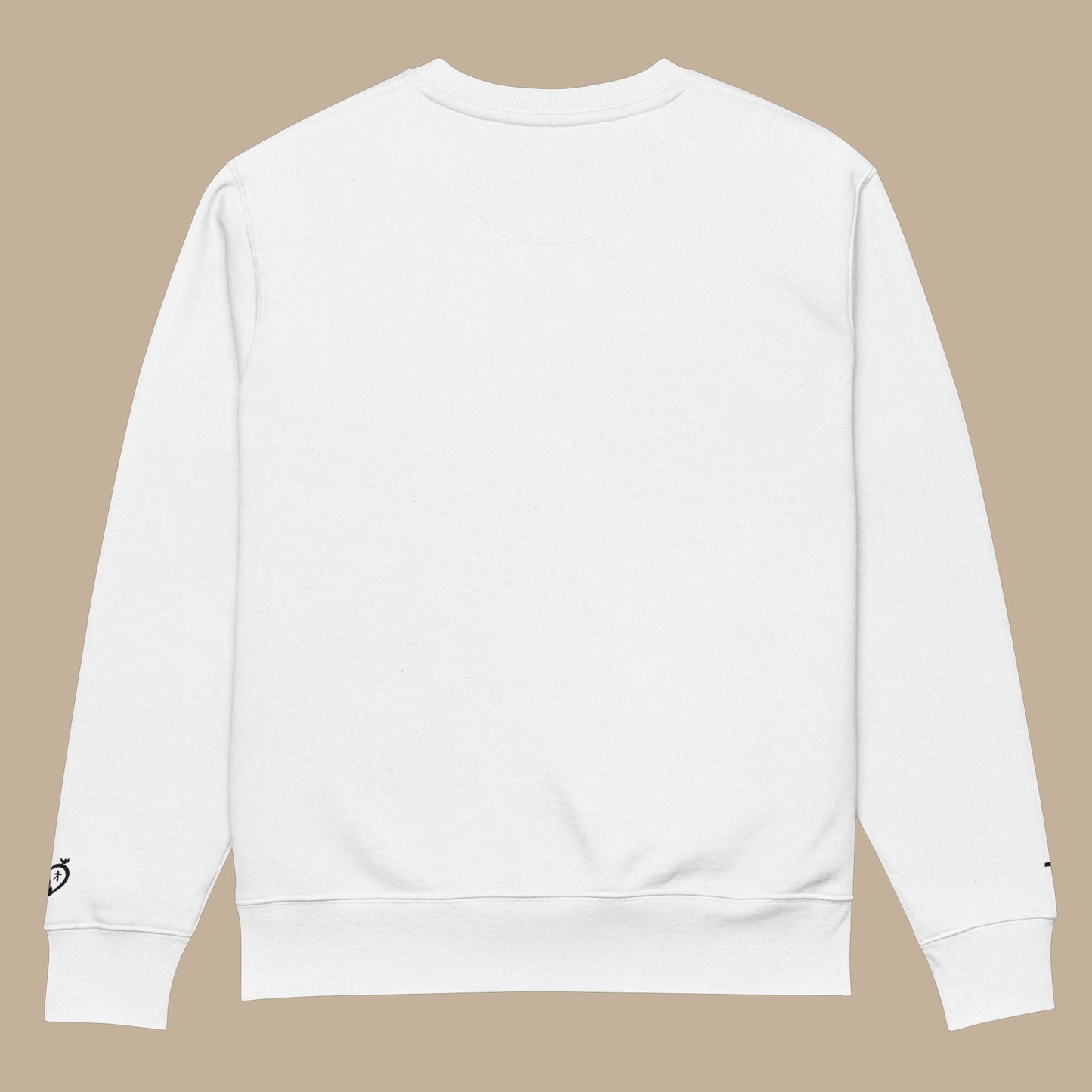 Pull unisexe en coton bio – Verso l’Alto (Blanc)