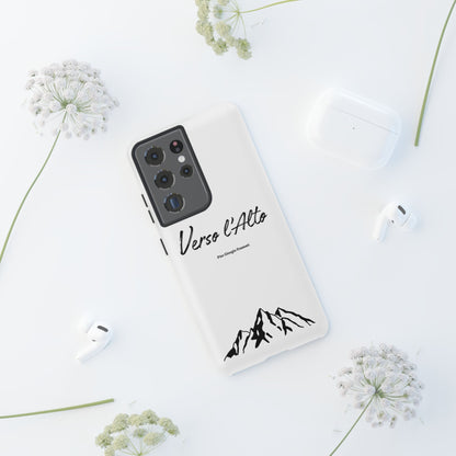 White Mountain Adventure Phone Case - Stylish Verso l'Alto Phone Protection